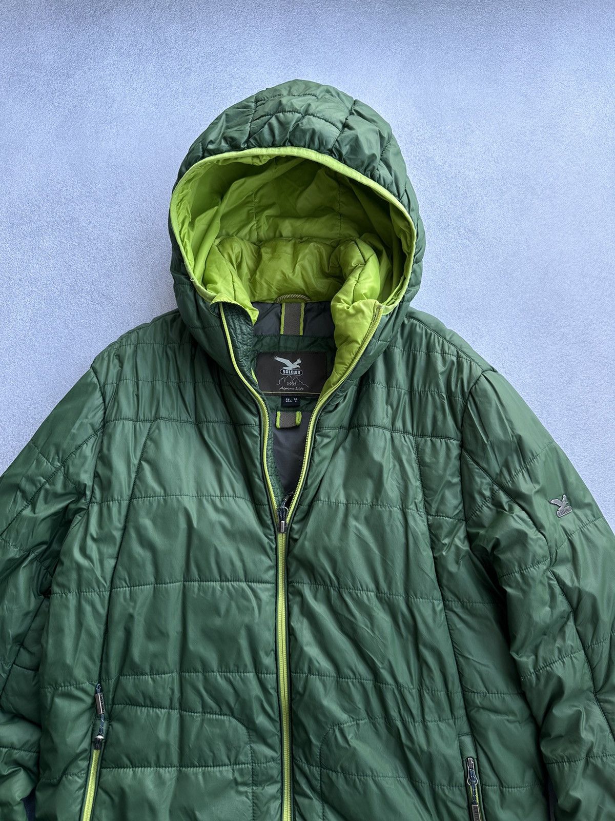 SALEWA × Vintage Salewa Rasciesa PRL Green Micro Puffer Jacket Size US M / EU 48-50 / 2 - 7 Thumbnail