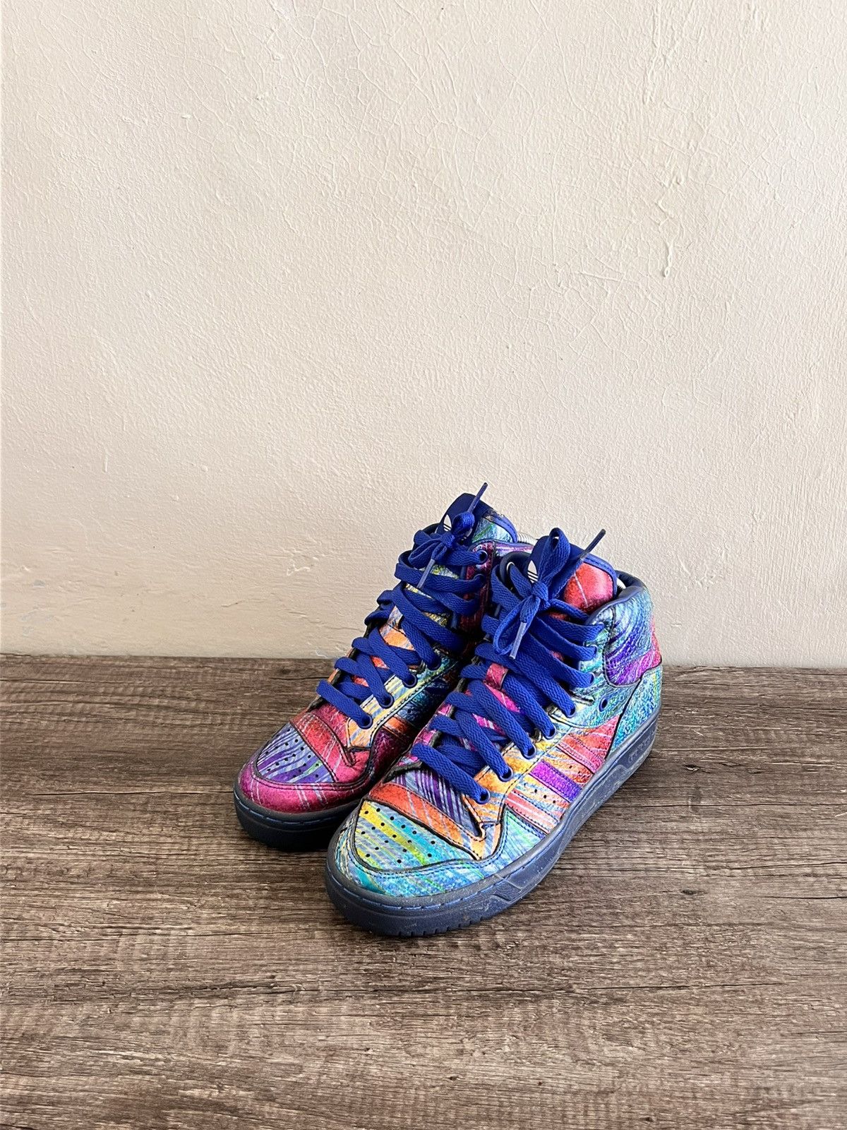 Adidas × Jeremy Scott Foil Sneakers Size US 7 / IT 37 - 3 Thumbnail