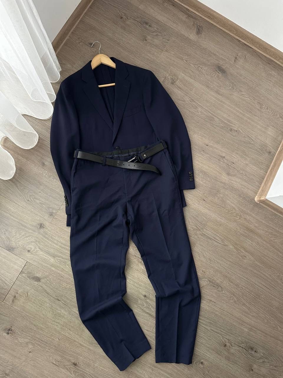 Suitsupply × Vintage Vintage Suitsupply Brescia Blue Mens 50 Suit Size 50R - 9 Thumbnail