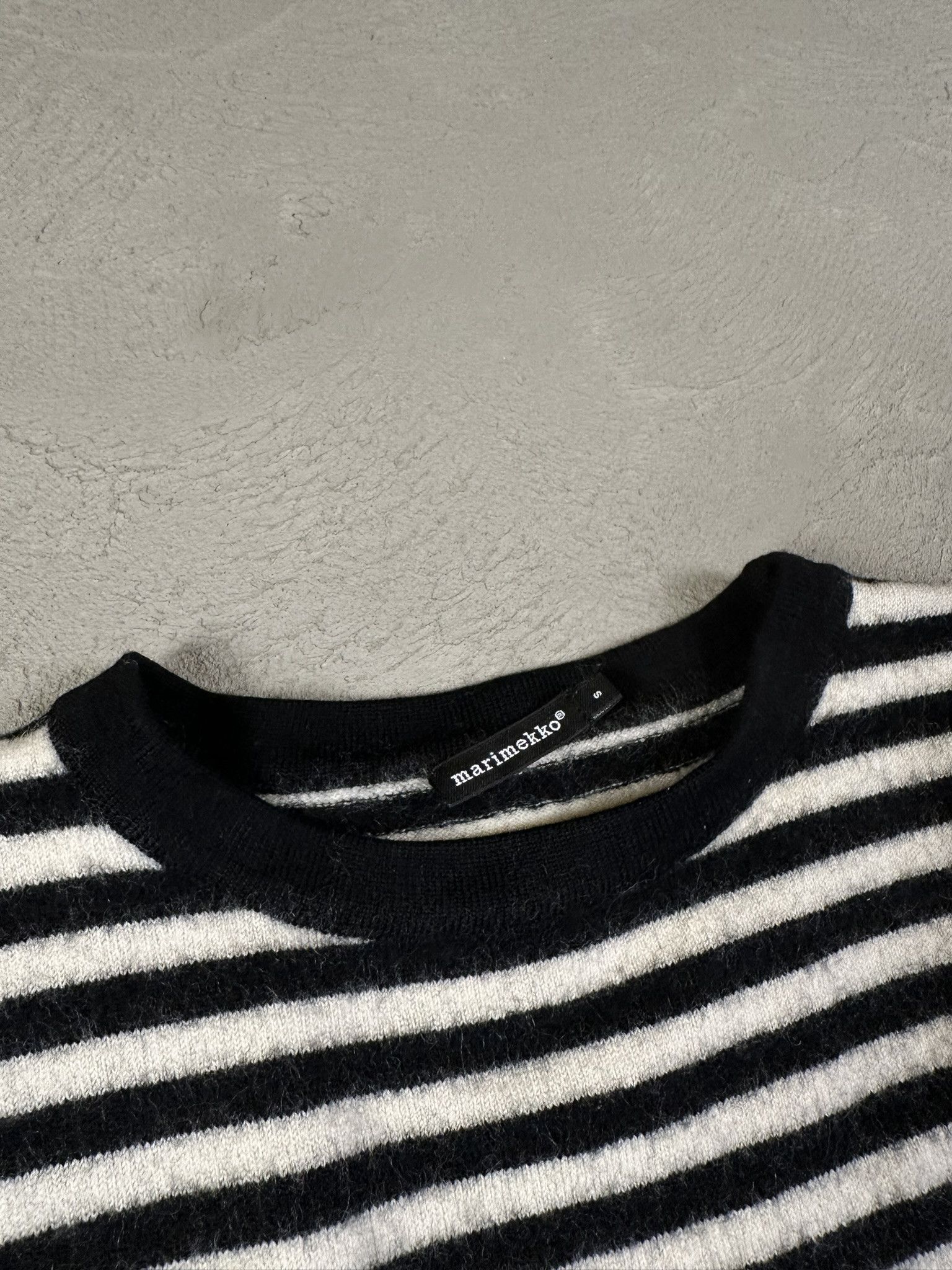 Designer × Japanese Brand × Marimekko Marimekko Wool Knit Stripped T-shirt Size US S / EU 44-46 / 1 - 8 Thumbnail