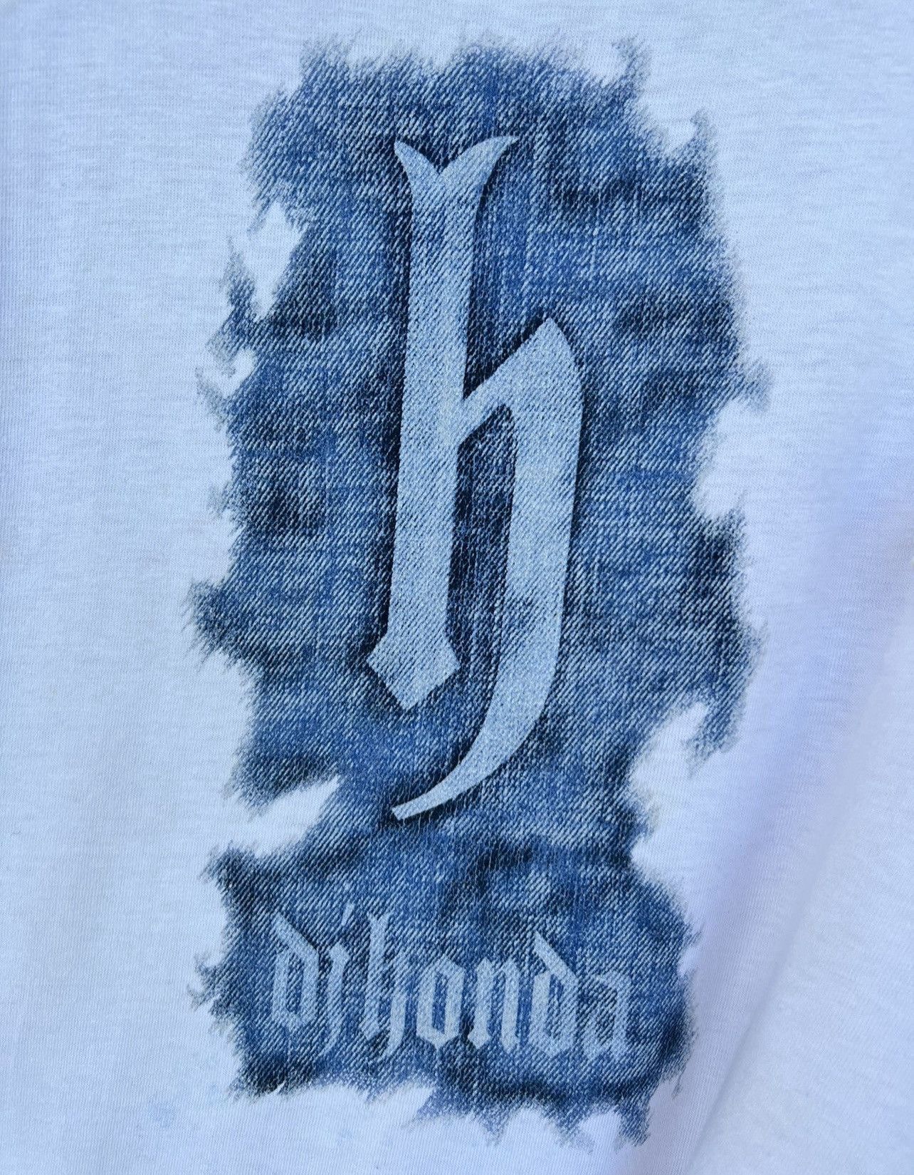 Japanese Brand × Vintage Dj Honda Big Logo White Tee Large Size US L / EU 52-54 / 3 - 3 Thumbnail