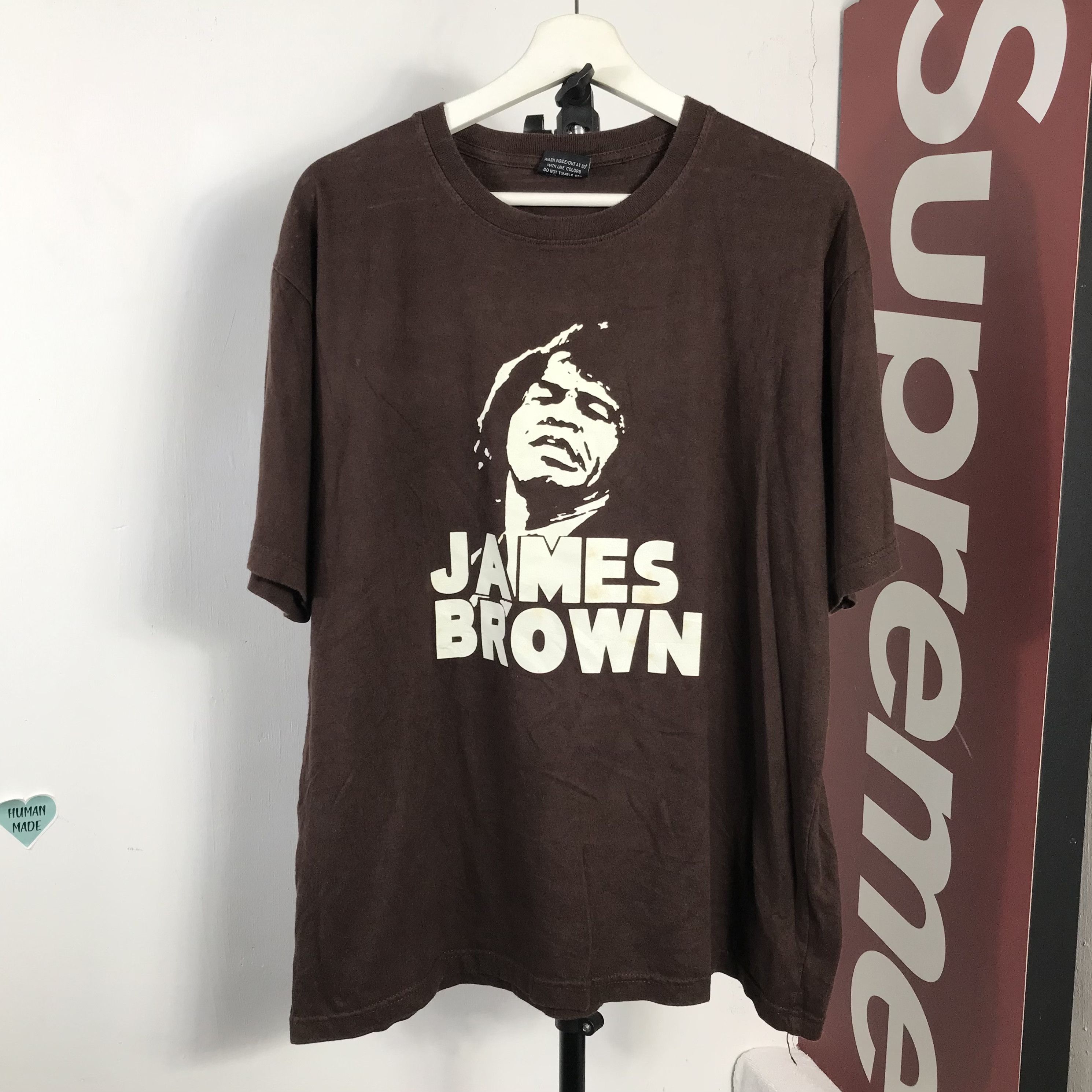 Rap Tees 90s James Brown im black and im proud T-Shirt Size US XL / EU 56 / 4 - 1 Thumbnail