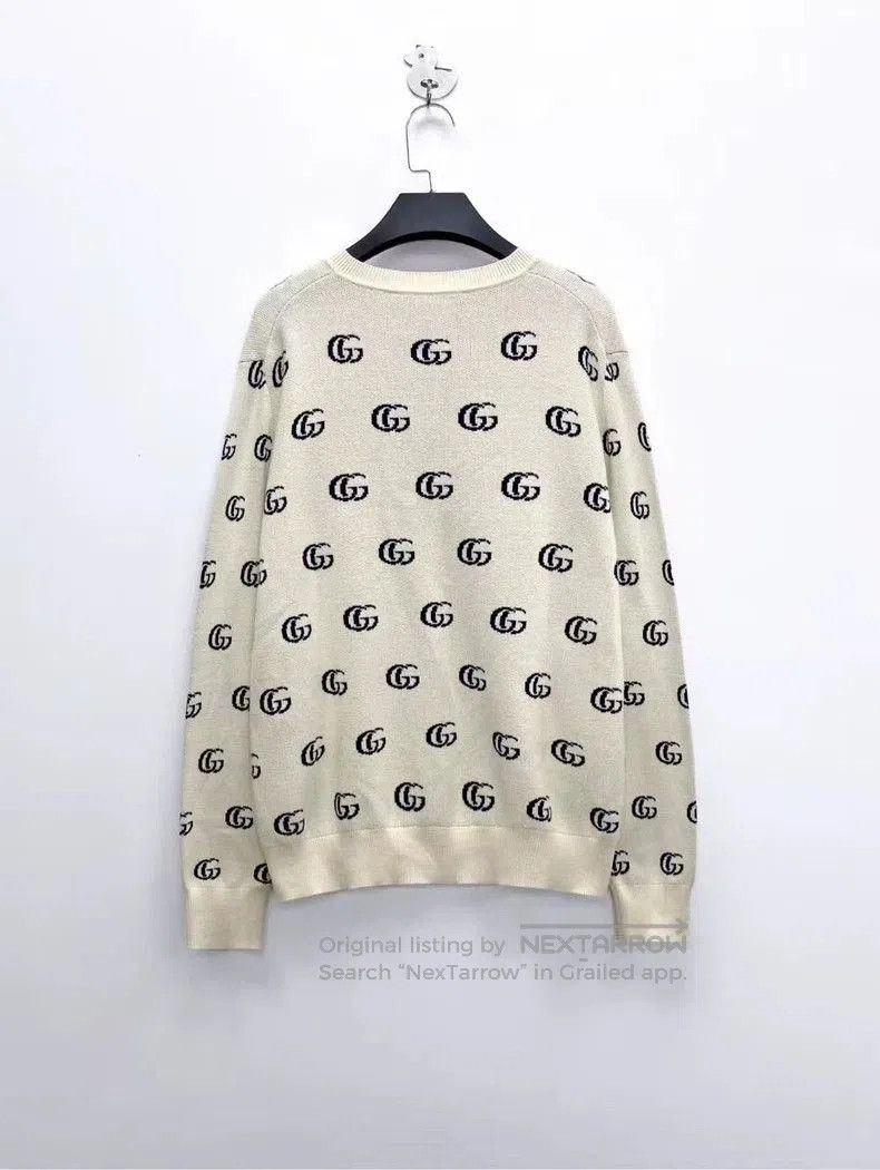 Gucci Gucci Beige GG Logo Knit Sweater. Size US S / EU 44-46 / 1 - 2 Thumbnail