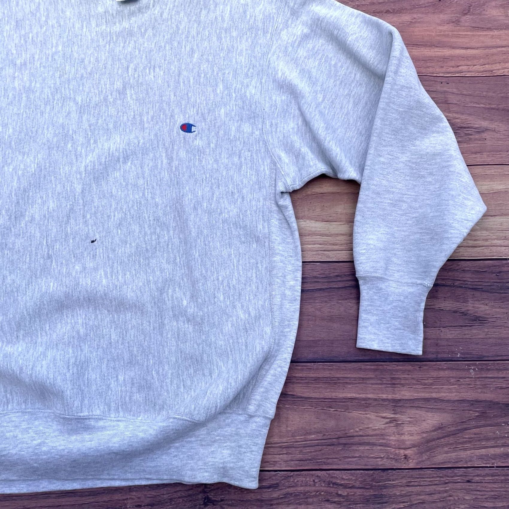 Champion VINTAGE Champion Reverse Weave Sweatshirt 2XL Heather Gray USA Logo 90s College Pullover Mens Size US XXL / EU 58 / 5 - 3 Thumbnail