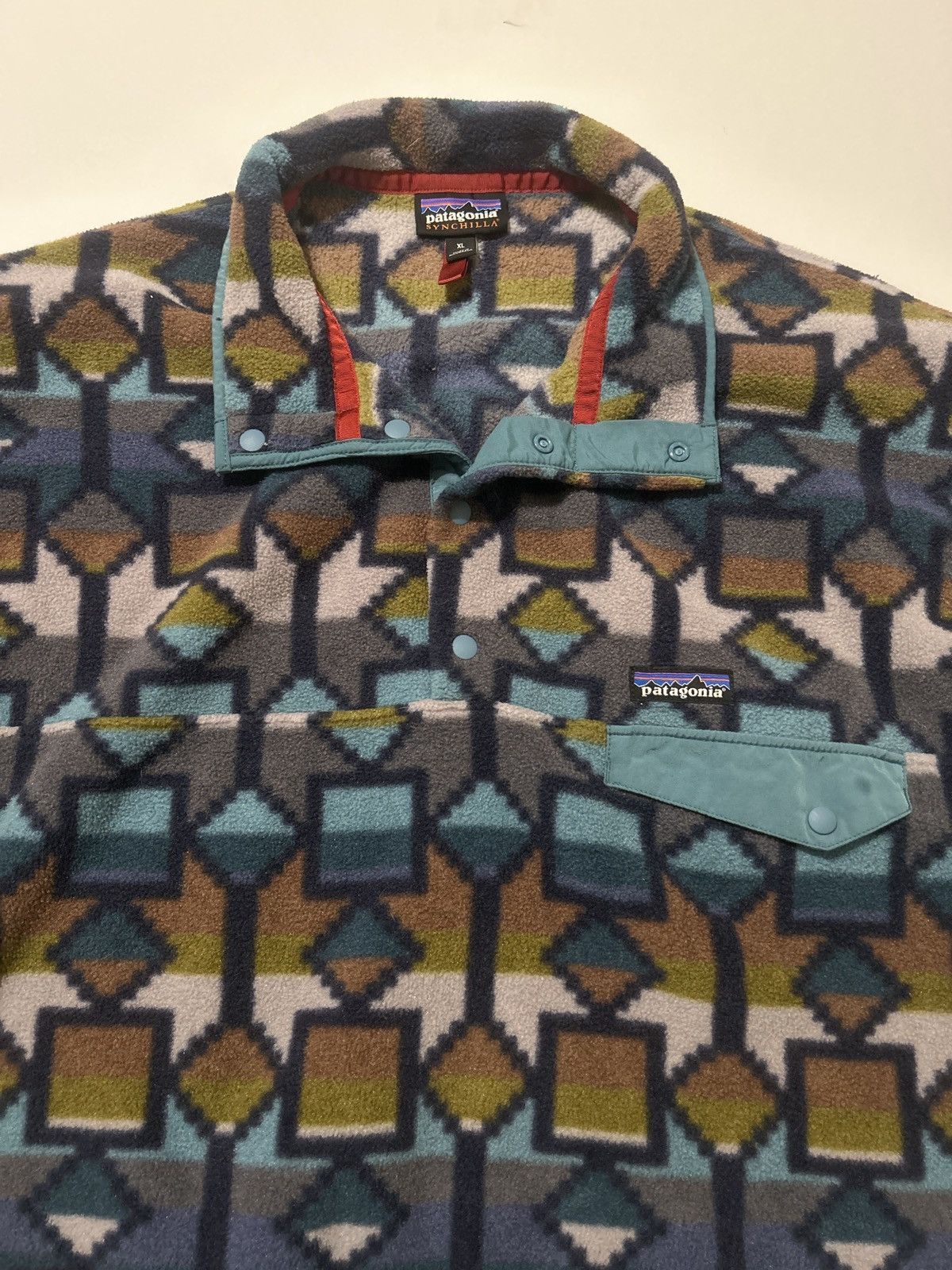 Patagonia Patagonia Synchilla Snap-T Fleece Aztec/Navajo Pullover Size US XL / EU 56 / 4 - 3 Thumbnail