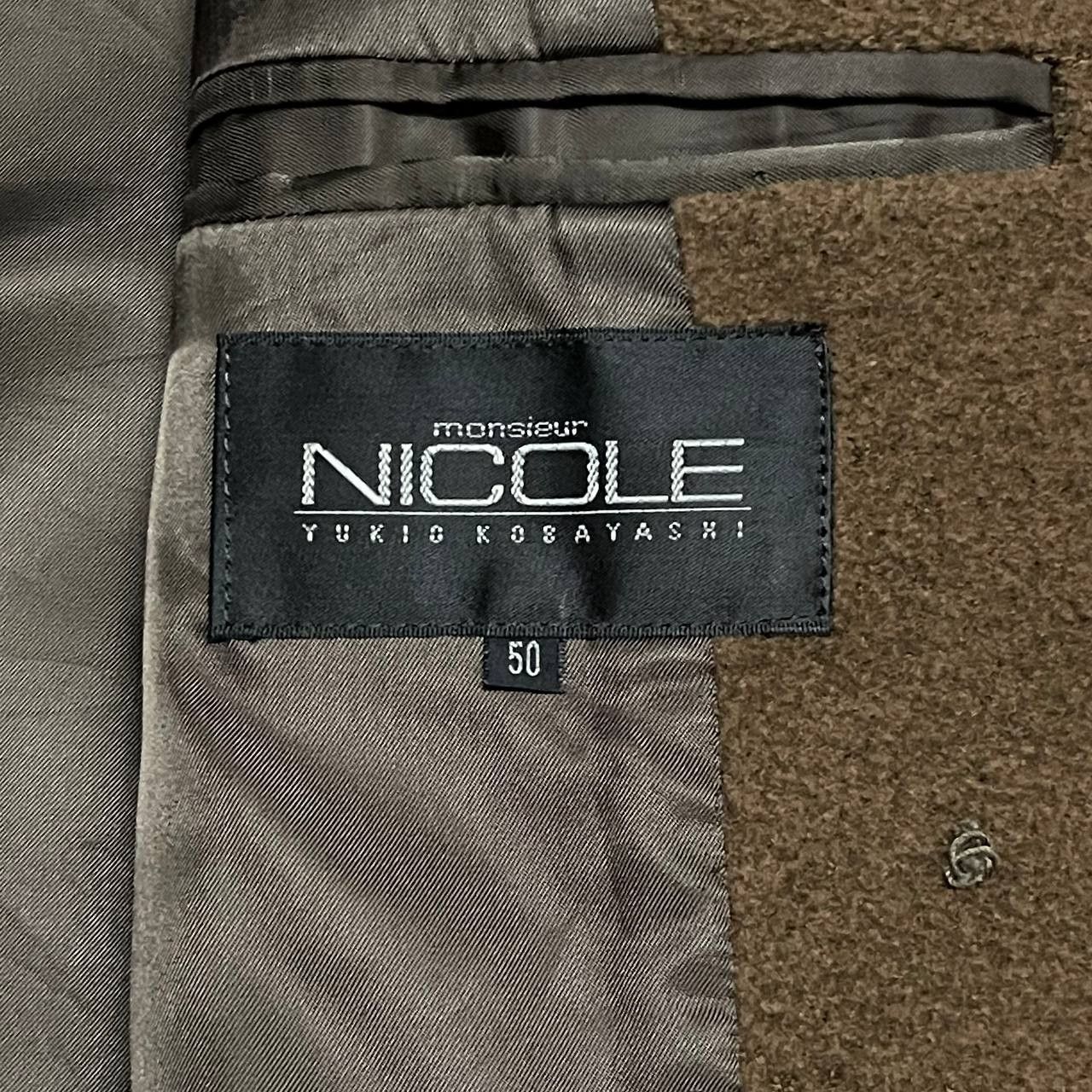 Nicole Club Vintage Nicole Monsieur Yukio Kosayashi Wool Long Coat Size US M / EU 48-50 / 2 - 9 Thumbnail