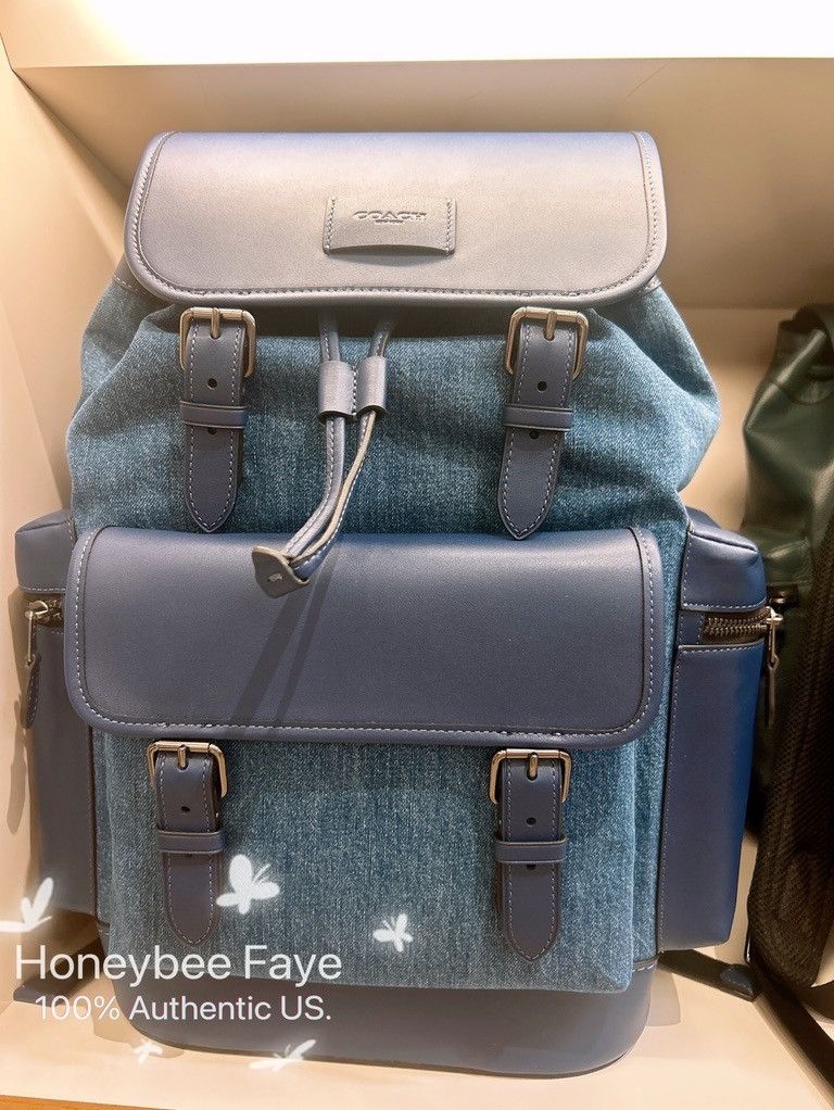 Coach Sprint Backpack CBI76 Denim/Deep Blue Size ONE SIZE - 1 Thumbnail