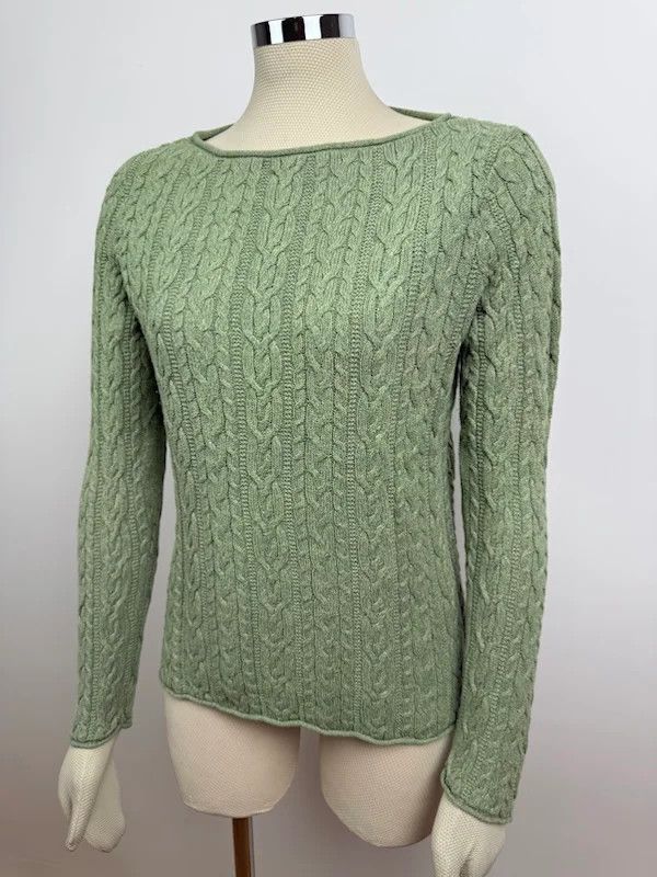 Lauren Ralph Lauren Maglia Ralph Lauren cotone trecce verde Donna L Size L / US 10 / IT 46 - 4 Thumbnail