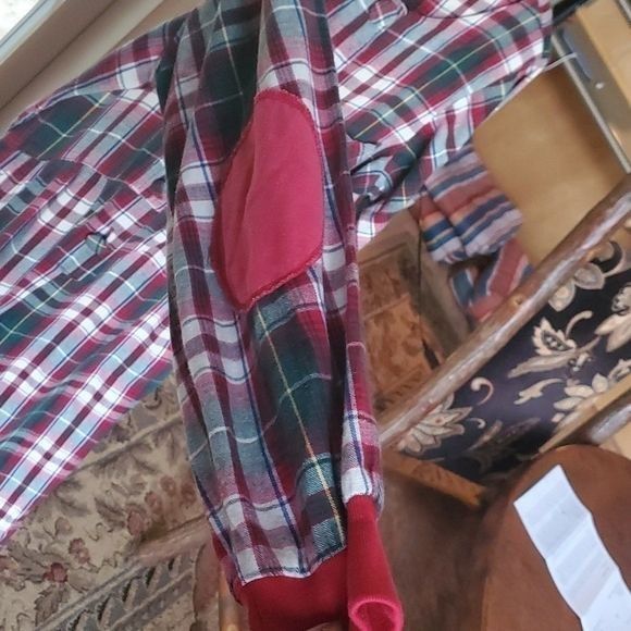 Vintage Ashley Taylor Country Vintage 90's Red Plaid Long Slv Sz. S Size 34" / US 12 / IT 48 - 5 Thumbnail