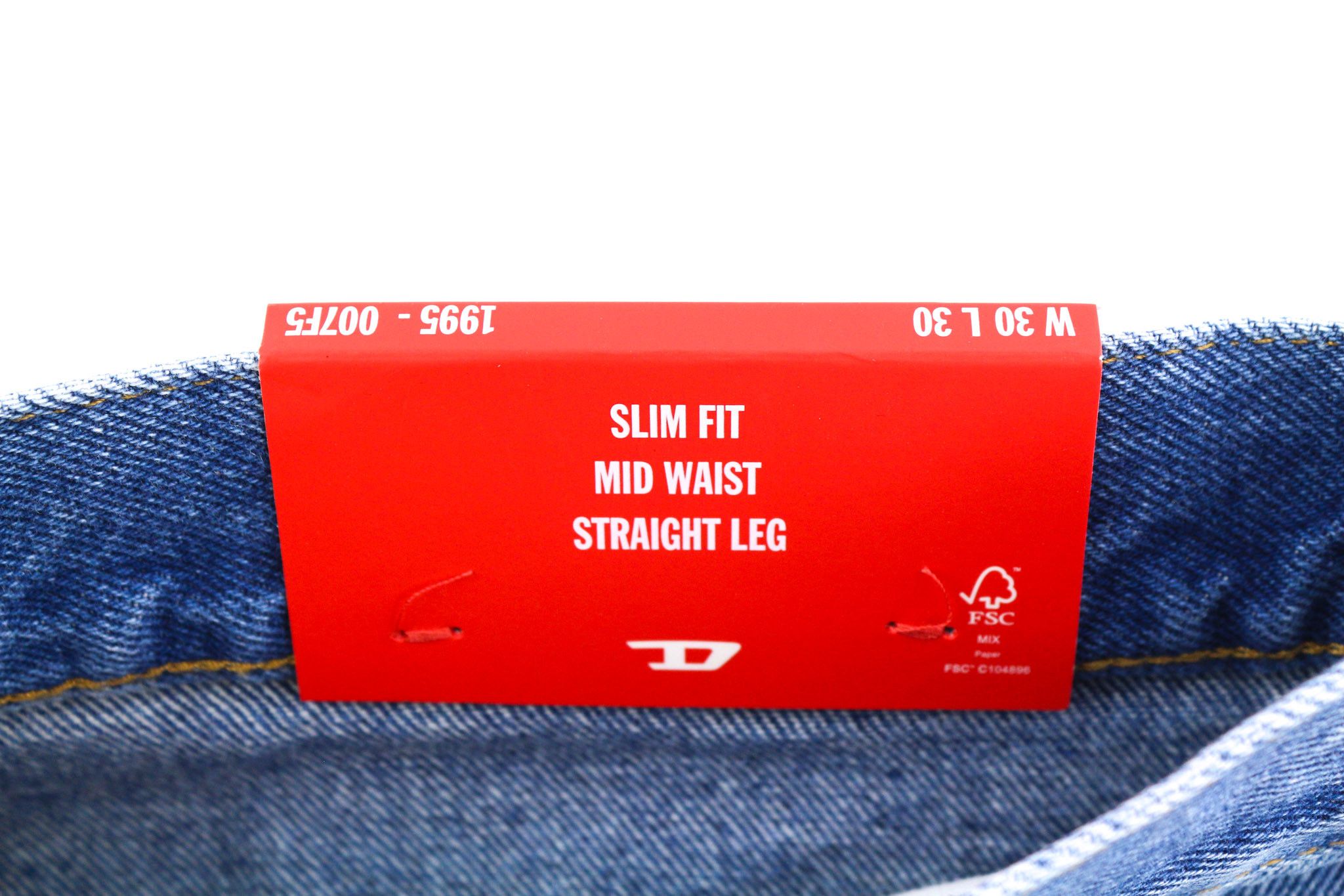 Diesel 1995 007F5 W30 Slim Straight Washed Blue Jeans 40224 Size US 30 / EU 46 - 8 Thumbnail