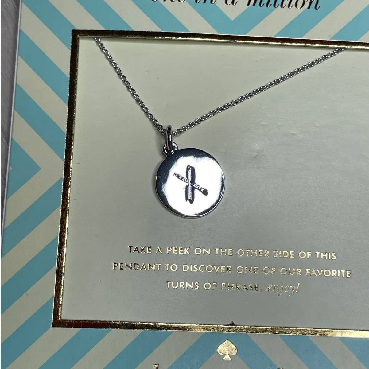 Kate Spade Kate Spade New York 'One in a million' Initial X Necklace Size ONE SIZE - 3 Thumbnail