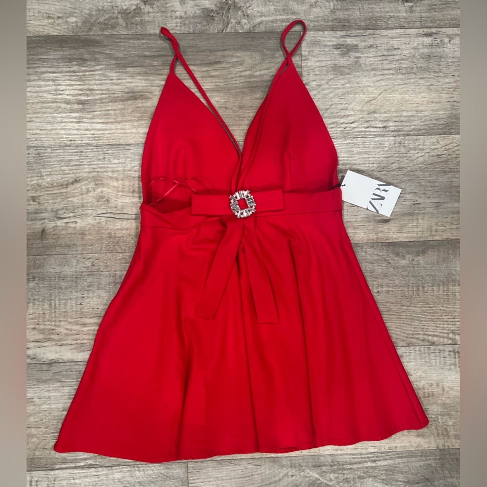 Zara ZARA Open Back Short Dress Size L / US 10 / IT 46 - 16 Thumbnail