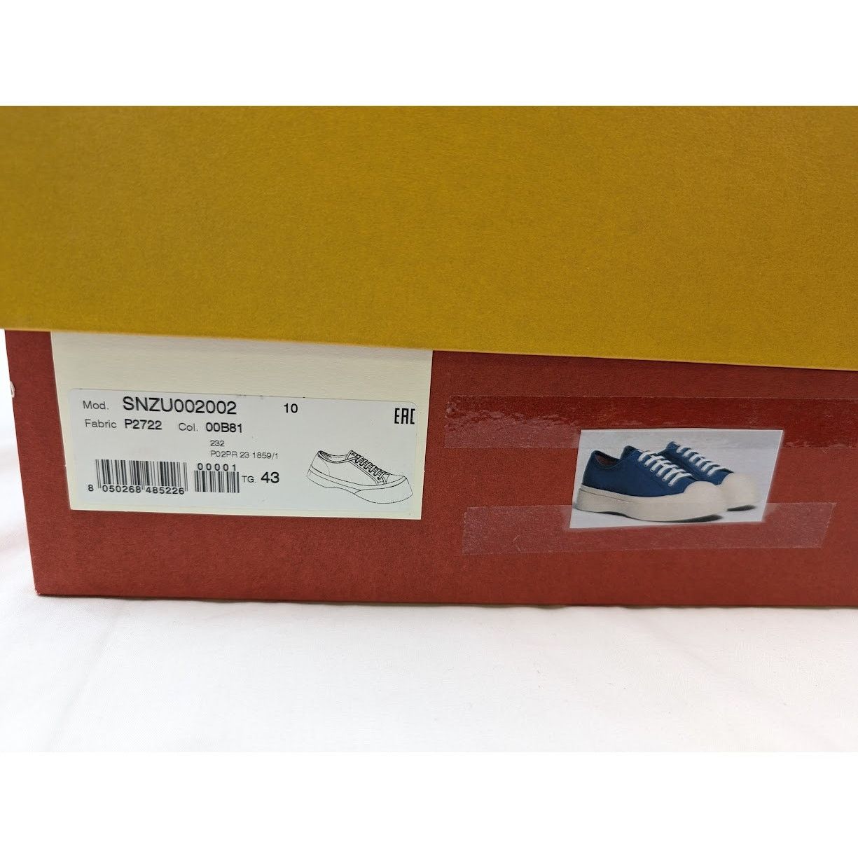 Marni o1rshd1 Low-Top Sneakers in Blue/White Size US 10 / EU 43 - 23 Thumbnail
