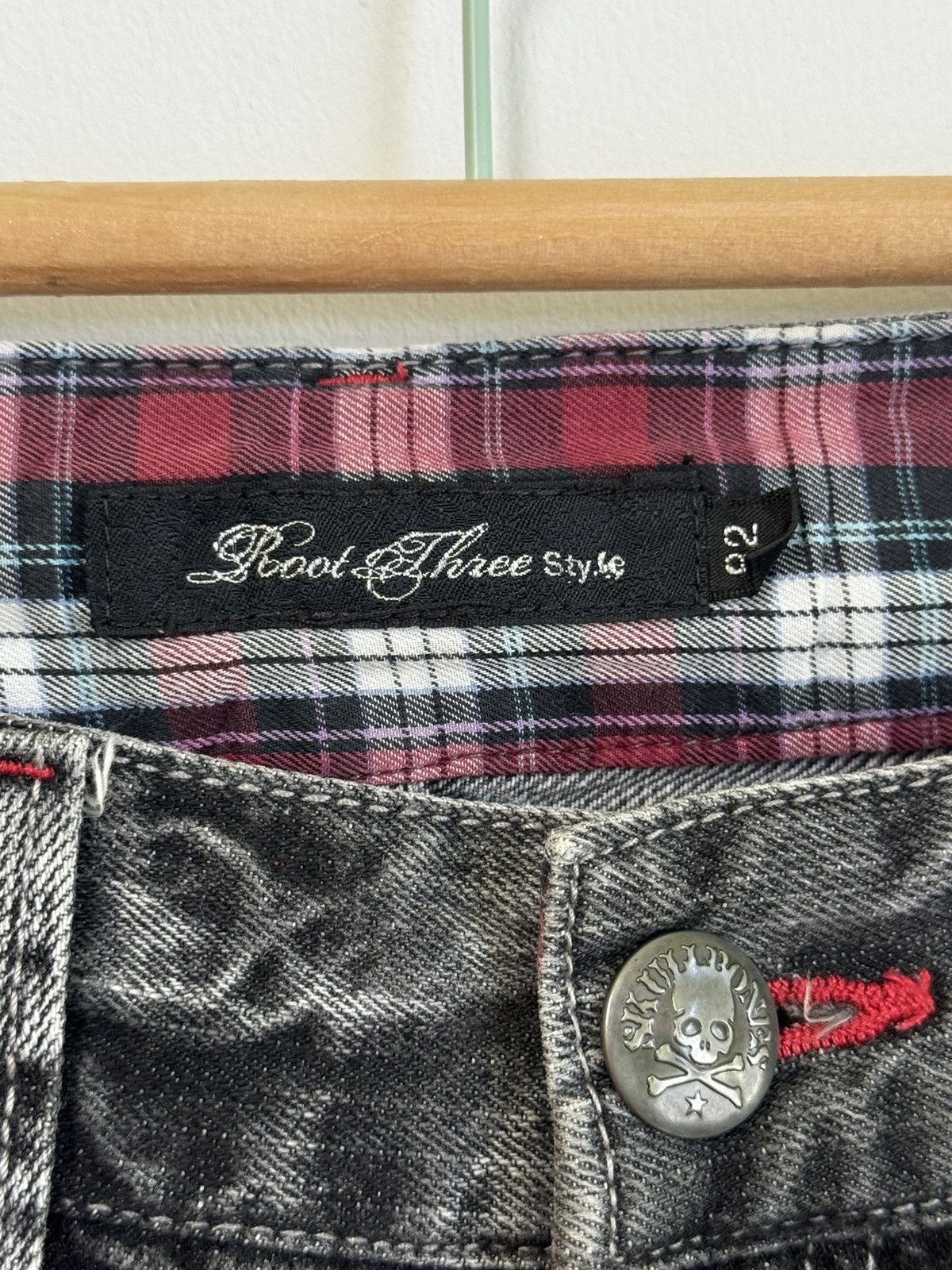 If Six Was Nine × Japanese Brand × Le Grande Bleu (L.G.B.) ROOT THREE CLAWS MARK DISTRESSED THUNDERS DENIM Size US 31 - 8 Thumbnail