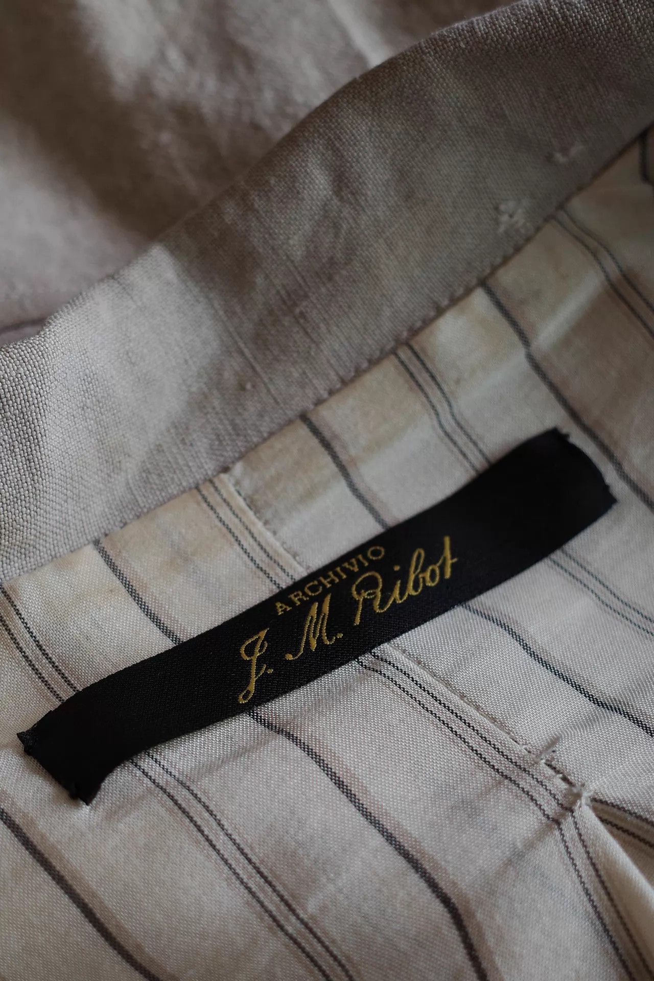 Archivio J.M. Ribot Archivio JM Ribot 00s Vintage Linen Patchwork Jacket Size US S / EU 44-46 / 1 - 6 Thumbnail