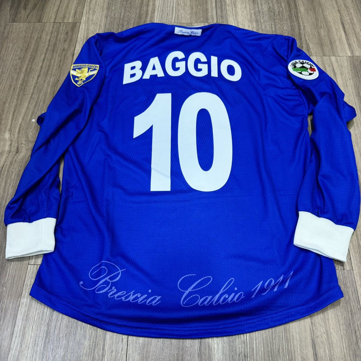 Sports Specialties Brescia 00/01 longsleeves home shirt #10 Baggio Size US M / EU 48-50 / 2 - 2 Thumbnail