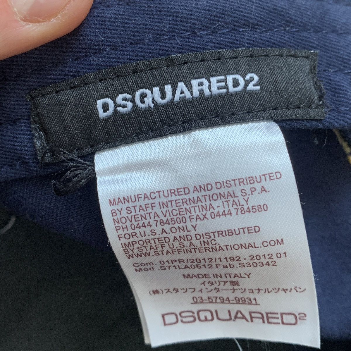 Dsquared2 Dsquared2 Distressed Cap Canadian Flag Icon Baseball Hat Size ONE SIZE - 18 Thumbnail