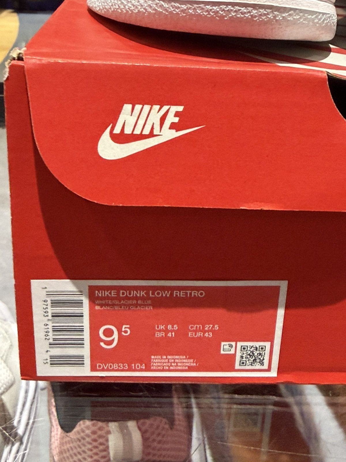 Nike Size 9.5 - Nike Dunk Low Glacier Blue Size US 9.5 / EU 42-43 - 8 Thumbnail