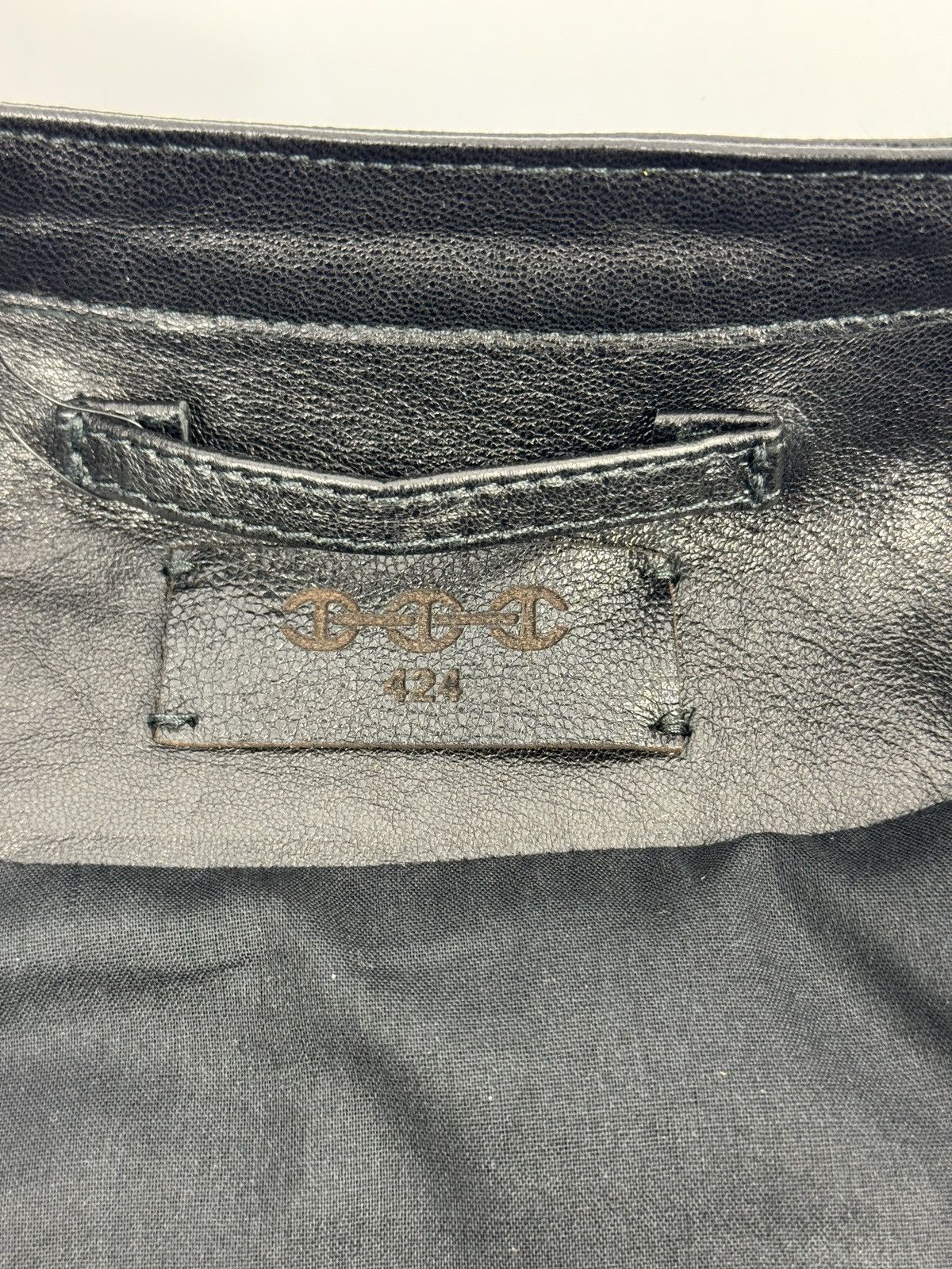 424 × Hoorsenbuhs RACE LEATHER JACKET Size US M / EU 48-50 / 2 - 7 Thumbnail