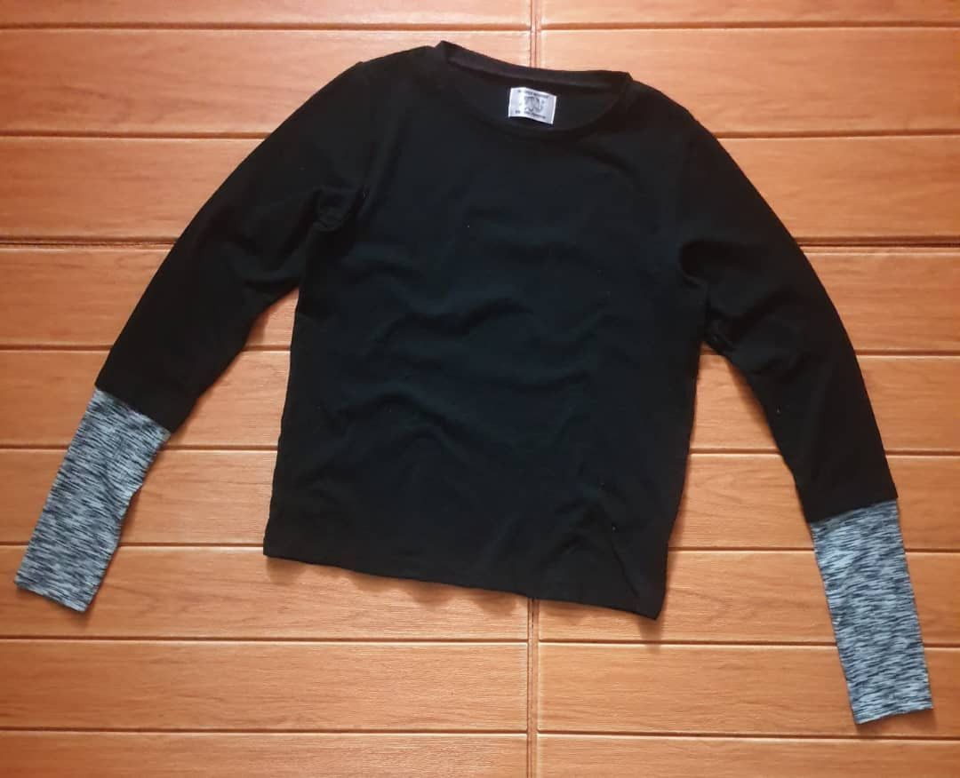 Japanese Brand Mahara modern longsleeve black Shirt Size L / US 10 / IT 46 - 1 Thumbnail