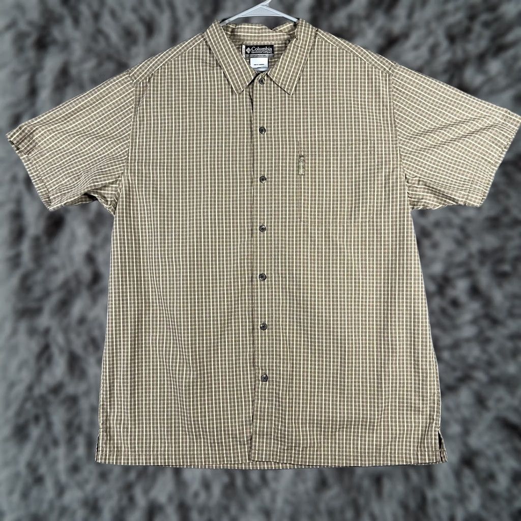 Vintage Columbia Shirt Mens 2XL Brown Men XCO Beige Button Down Check Size Outdoor Preppy Size US XXL / EU 58 / 5 - 1 Thumbnail