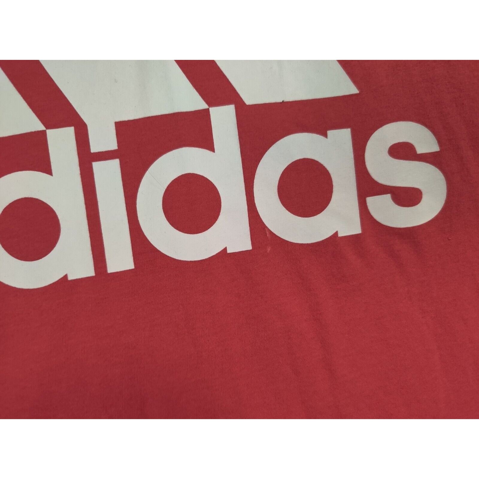 Adidas Adidas Shirt Adult Mens Large Red White 3 Striped Spell Out Size US L / EU 52-54 / 3 - 3 Thumbnail