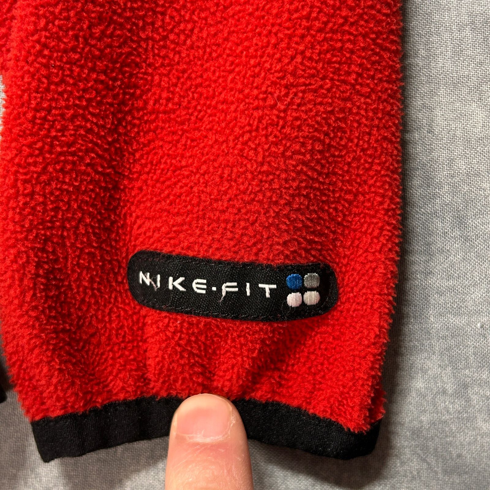 Nike VTG 90s Nike red fleece quarter zip active pullover wms S Size S / US 4 / IT 40 - 4 Thumbnail