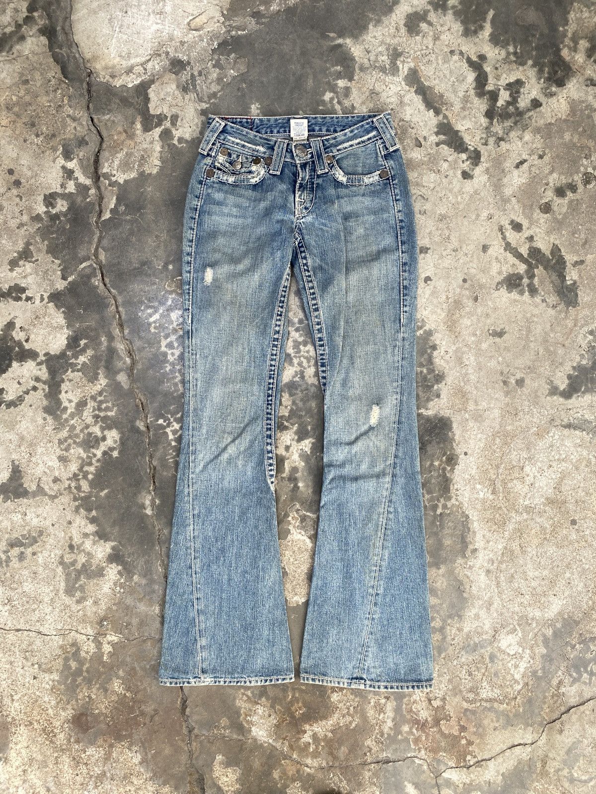 True Religion Flared True Religion Spiral Bootcut Jeans Size 28" / US 6 / IT 42 - 1 Thumbnail