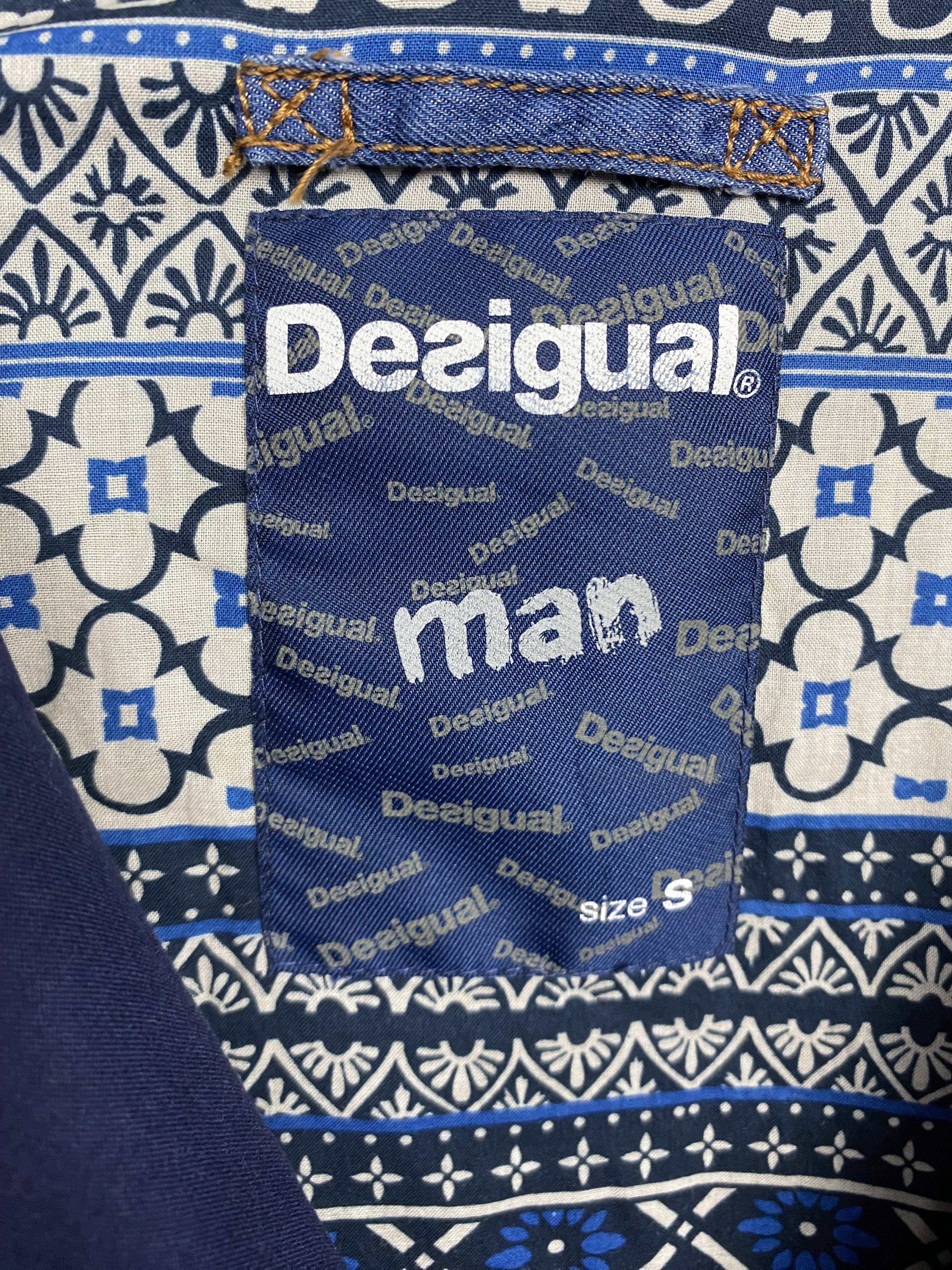 Desigual × Vintage Desigual Vintage Mens Patchwork Jacket Size US S / EU 44-46 / 1 - 7 Thumbnail