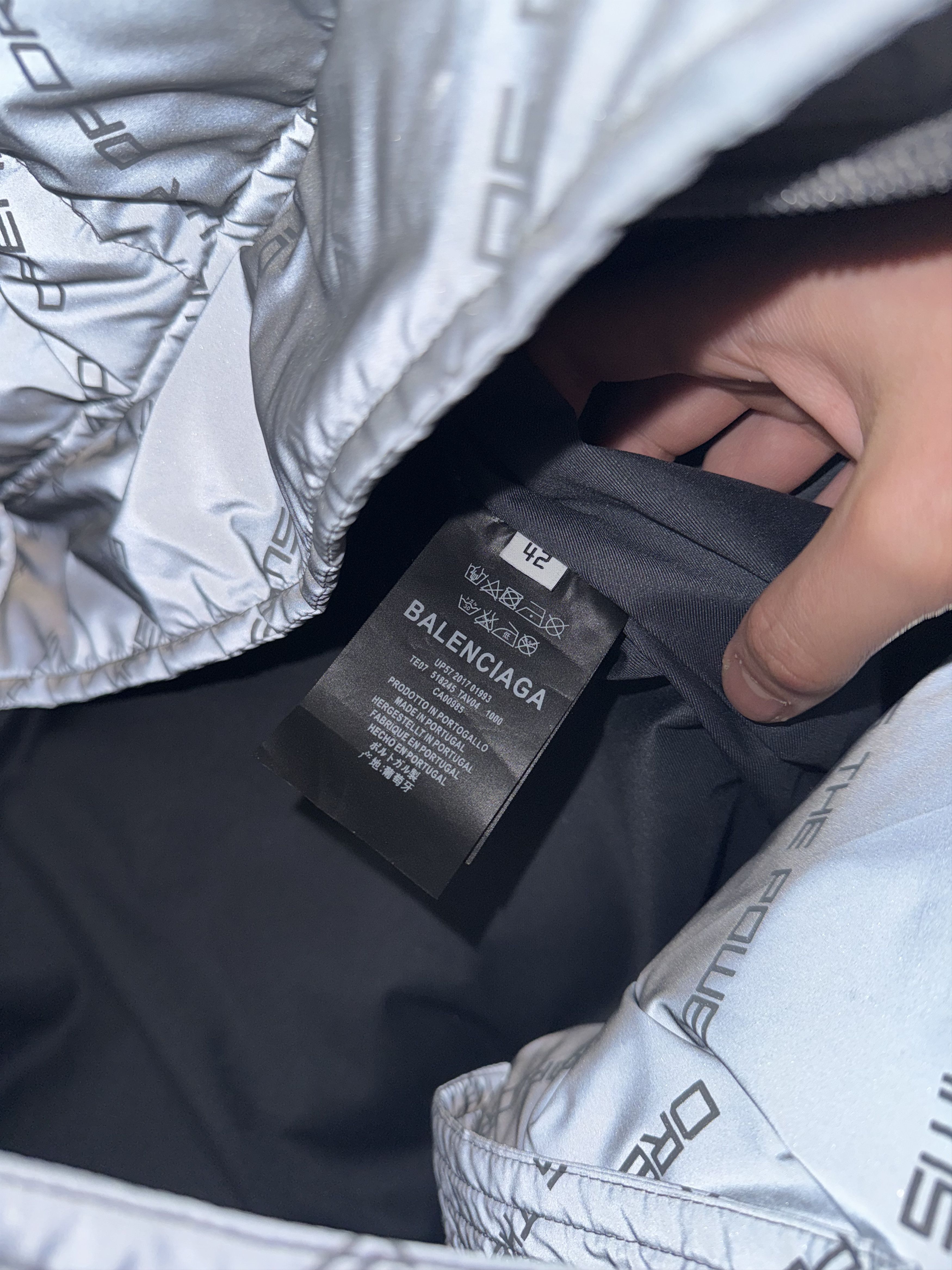 Balenciaga Balenciaga Reflective Power of Dreams Puffer Jacket Size US XS / EU 42 / 0 - 10 Thumbnail