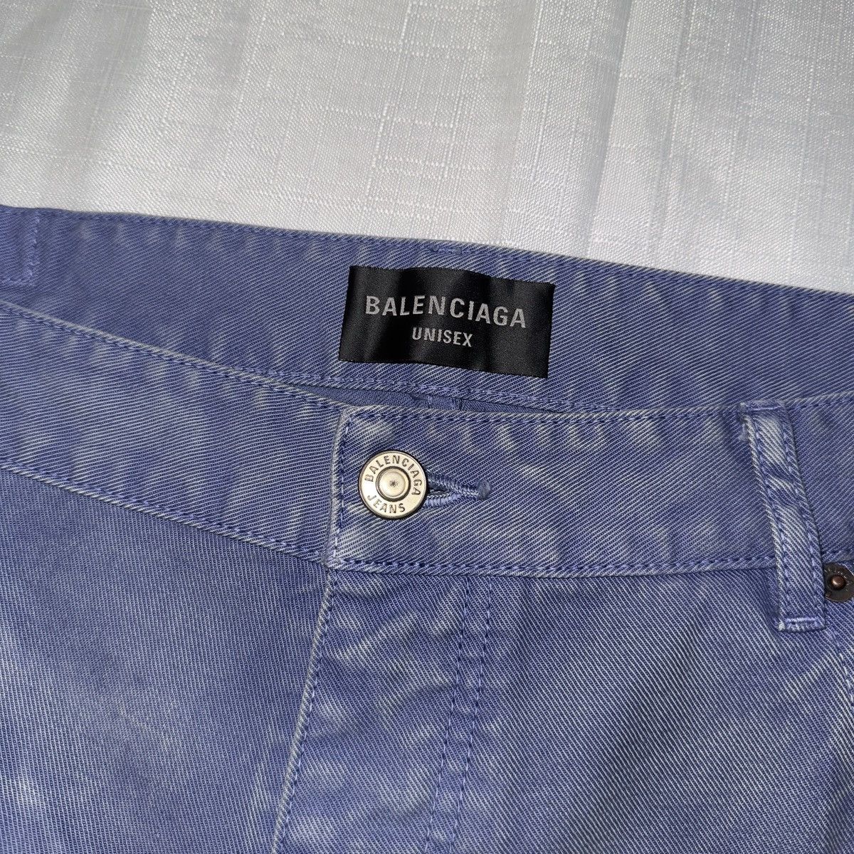 Balenciaga Balenciaga Violet Mauve Japanese Denim Size XL Size US 36 / EU 52 - 3 Thumbnail