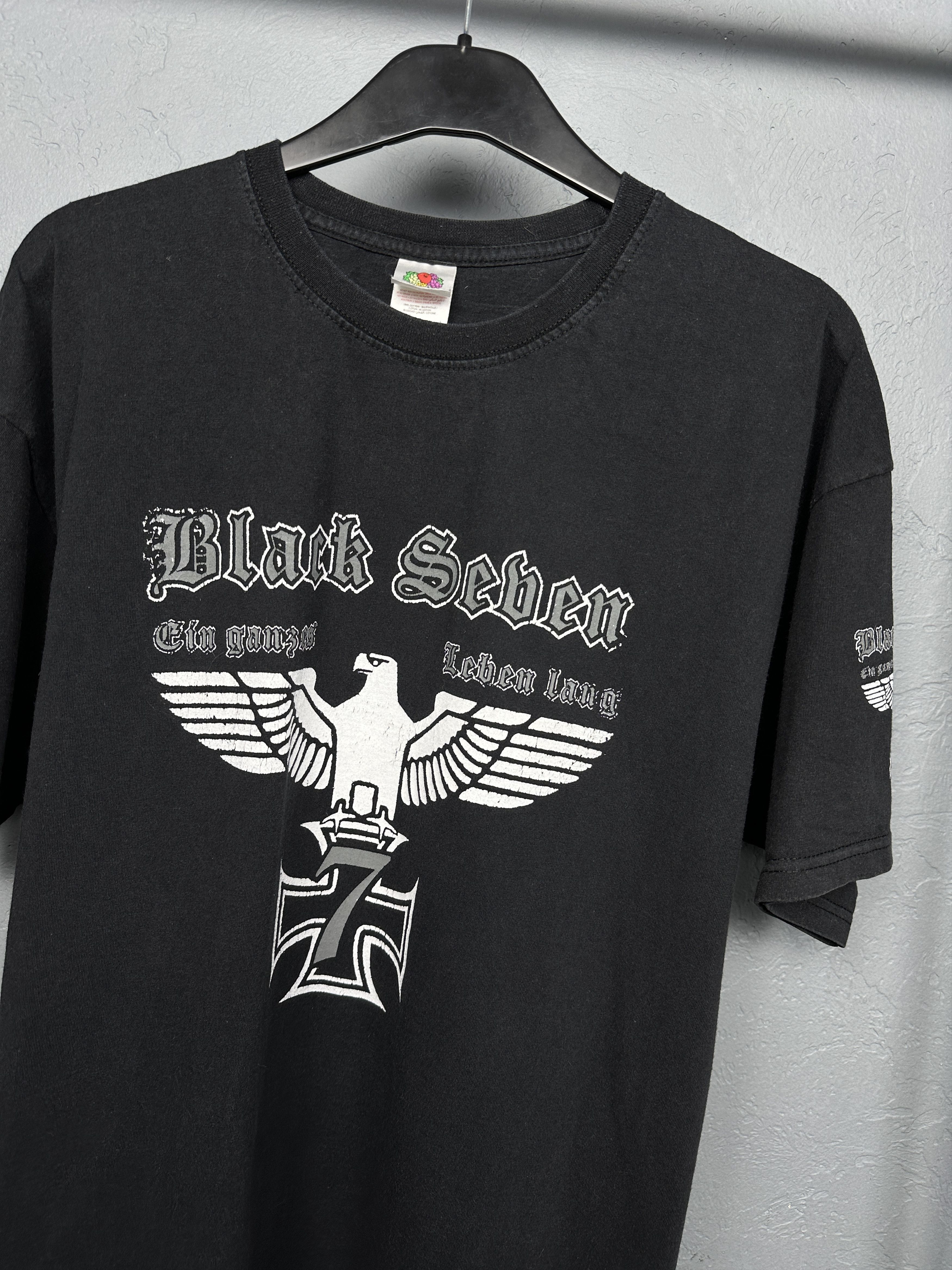 Band Tees Black Seven Mens T-Shirt Size US XL / EU 56 / 4 - 2 Thumbnail