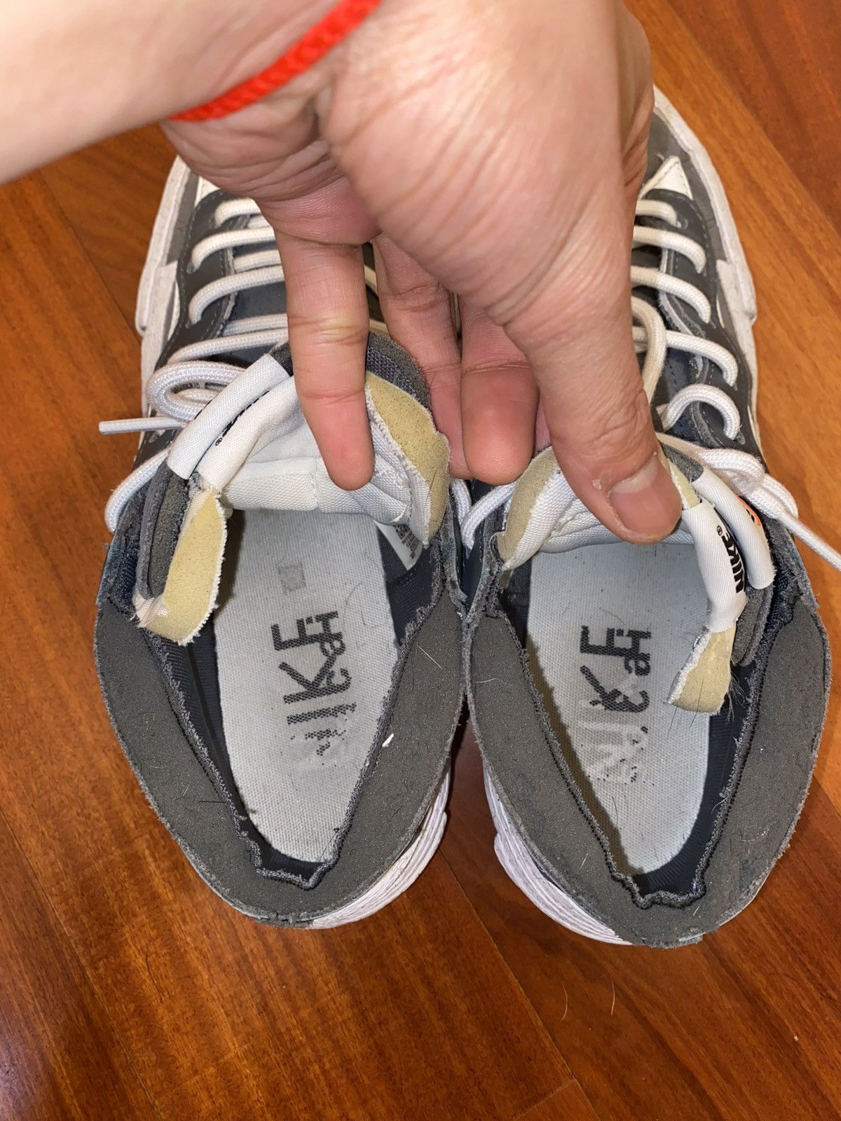 Nike × Sacai Grey Nike x Sacai blazer lows Size US 8.5 / EU 41-42 - 6 Thumbnail