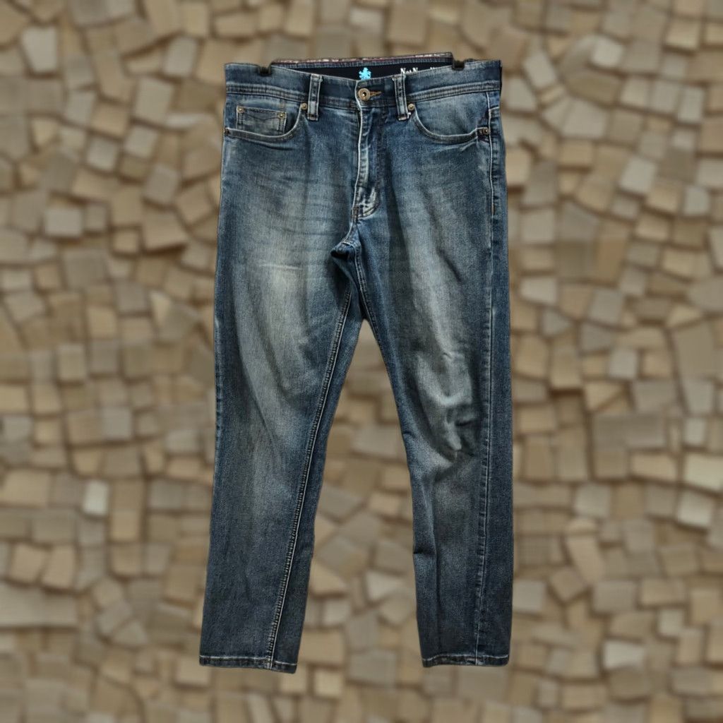 Nat Nast Nat Nast Jeans Size 30x30 Mens Mid Rise Straight Blue Denim Stretch Jeans Size US 30 / EU 46 - 1 Thumbnail