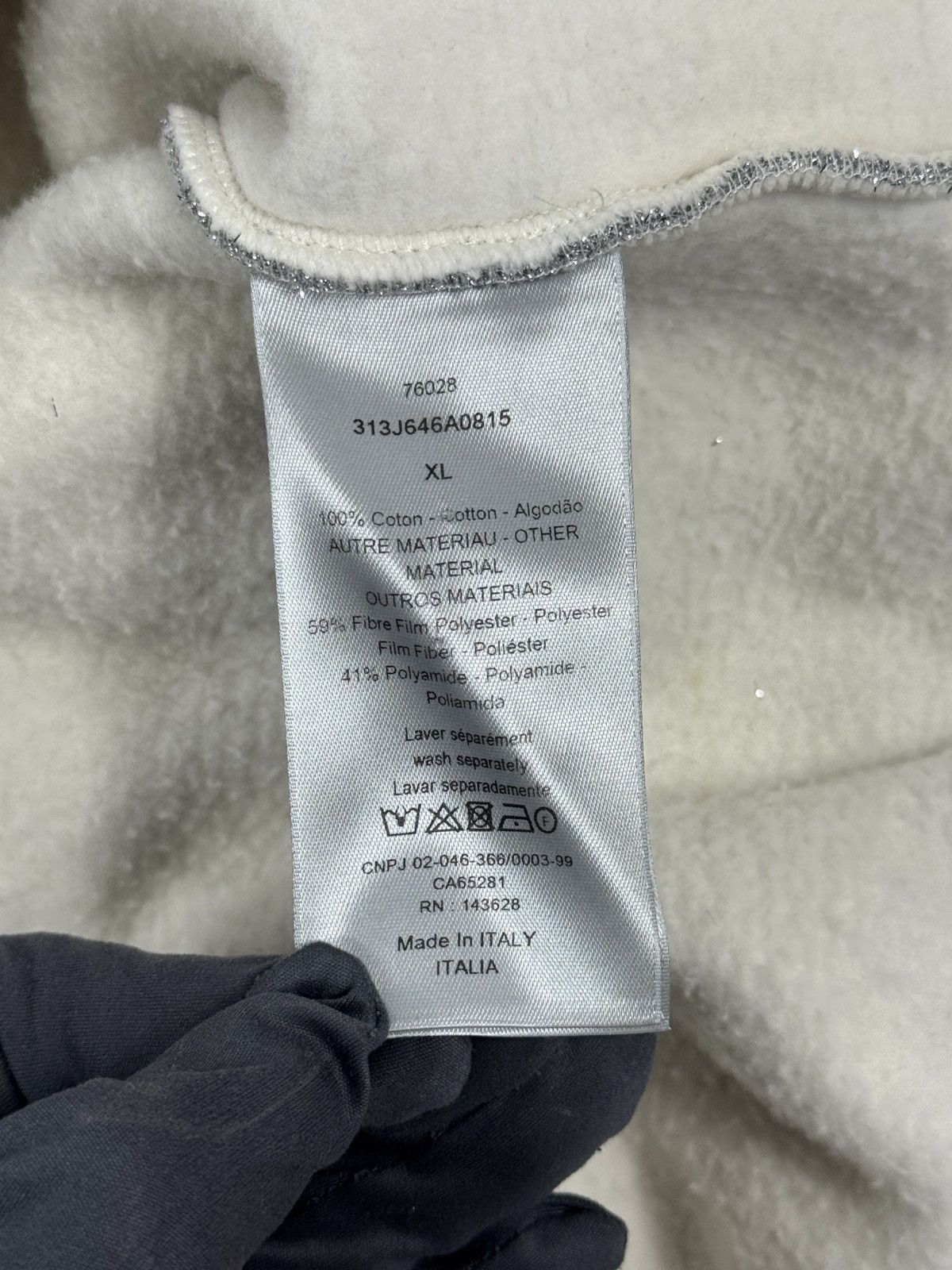 Dior ERL 2 TONE FABRIC HOODIE Size US XL / EU 56 / 4 - 7 Thumbnail