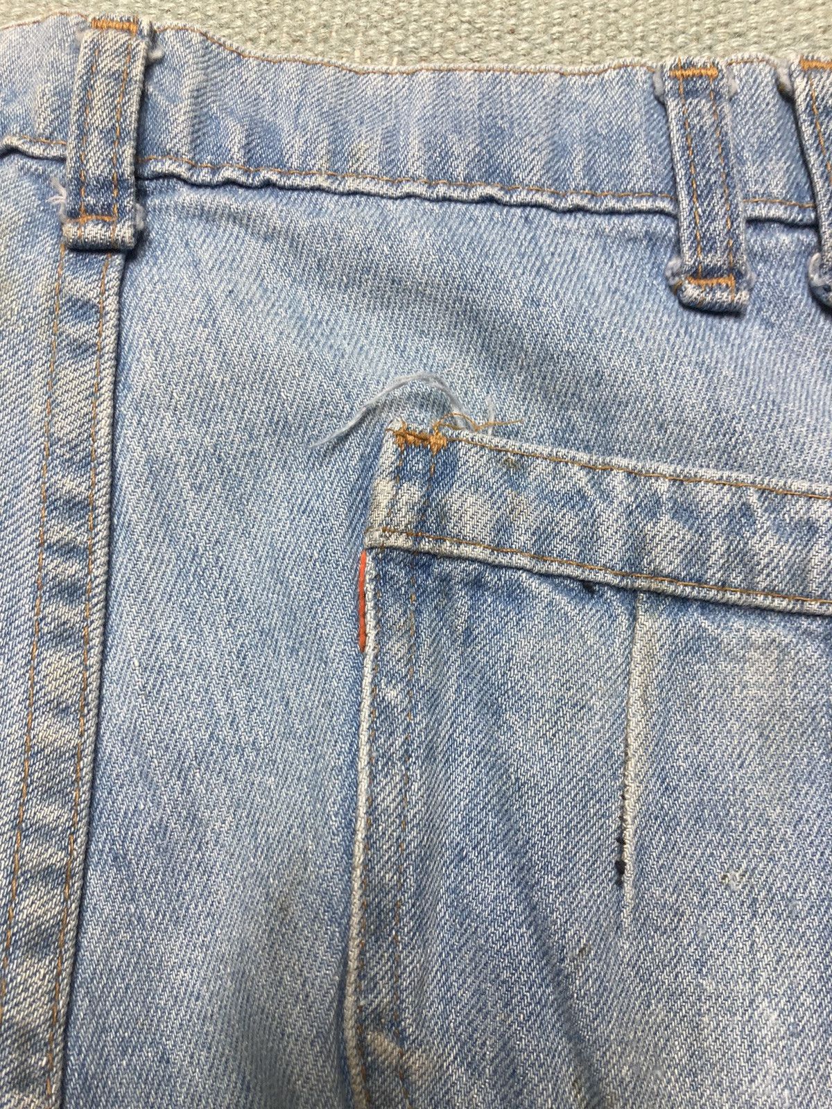 Levi's × Vintage 70s Levi’s jeans orange tab flare leg bell bottom fade 28x29 Size 28" / US 6 / IT 42 - 4 Thumbnail