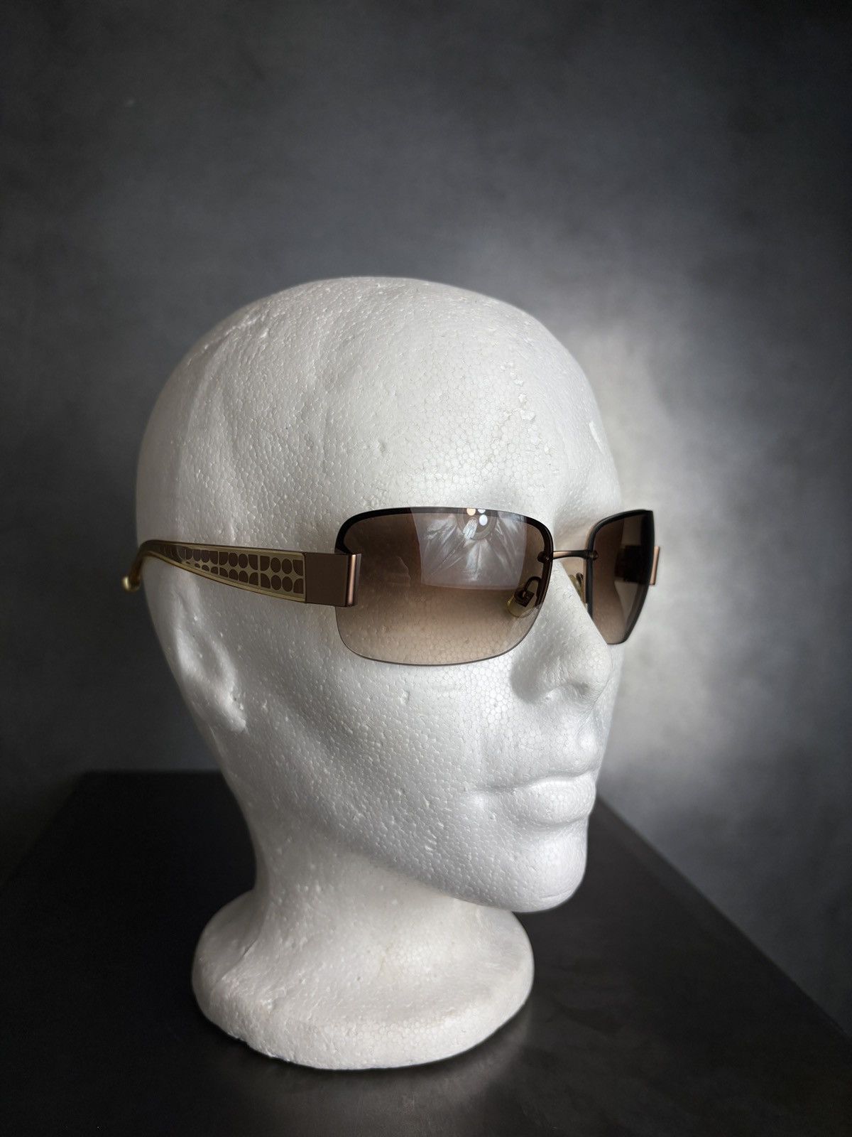 Designer × Other Kate Spade Sunglasses 2000s Gold Buffs Rimless Y2K Designer Size ONE SIZE - 13 Thumbnail