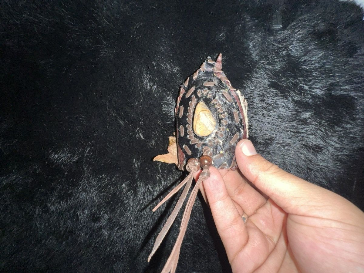 Other Exotic Leather Patchwork Bracelet with Picture Jasper Size ONE SIZE - 4 Thumbnail