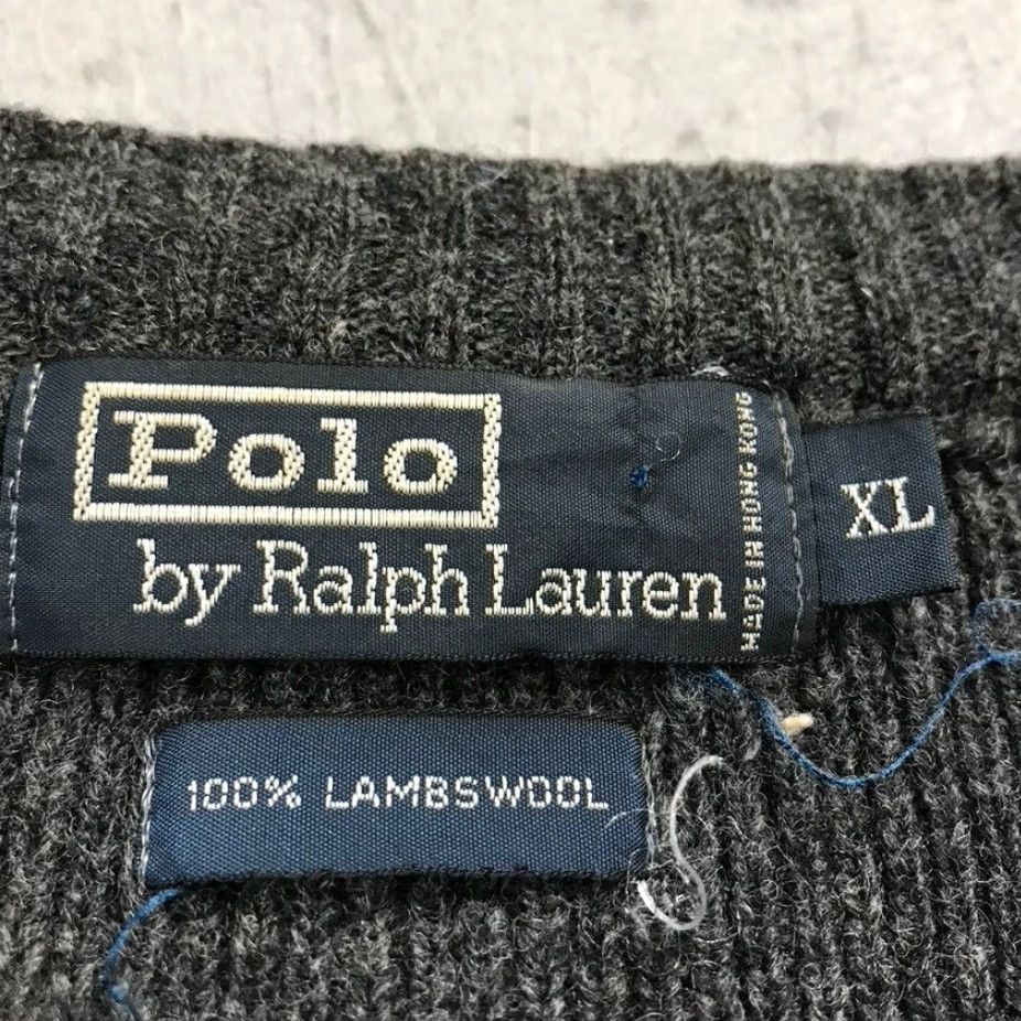 Polo Ralph Lauren VINTAGE Polo Ralph Lauren Sweater Mens XL Gray Wool Knit Pullover 90s Polo Ralph Lauren 90s Pullover Men's XL Gray Wool Knit Sweater Size US XL / EU 56 / 4 - 4 Thumbnail