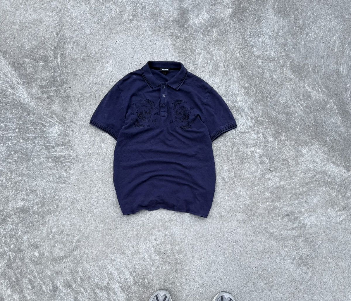 Other Vintage Just Cavalli Y2K streetwear luxury rare polo shirt Size US L / EU 52-54 / 3 - 1 Thumbnail