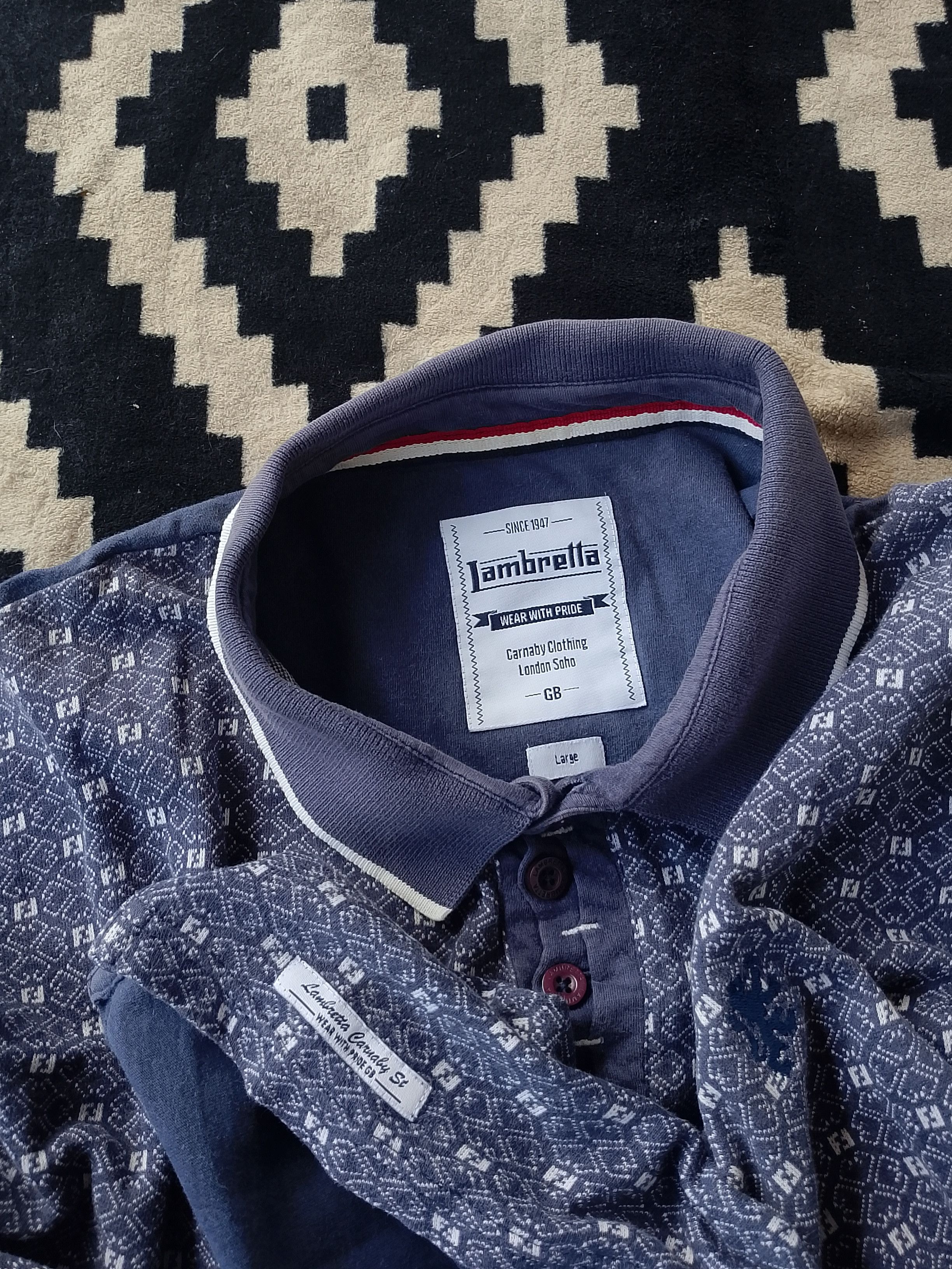 Lambretta Vintage Lambretta Carnaby Clothing London Soho Casual Polo Size US L / EU 52-54 / 3 - 4 Thumbnail
