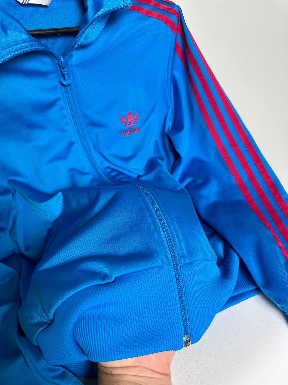 Adidas × Vintage BALENCIAGA STYLE ADIDAS Blue FULL ZIP Size S / US 4 / IT 40 - 4 Thumbnail