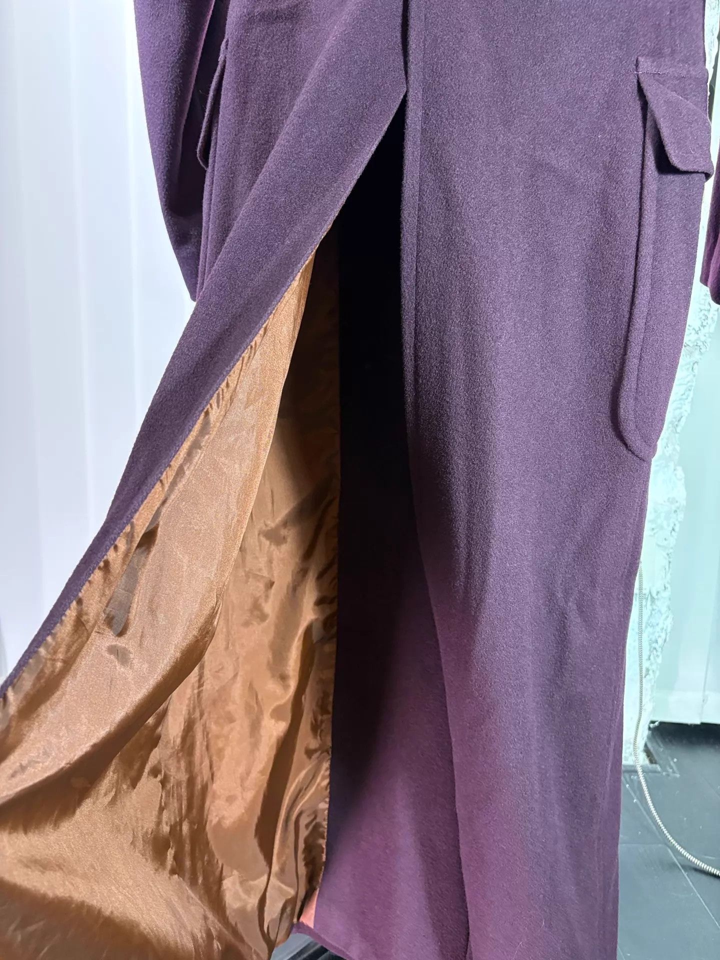 Jean Paul Gaultier JEAN PAUL GAULTIER 90s PLUM SUPER LONGCOAT SIZE 40 Size S / US 4 / IT 40 - 3 Thumbnail