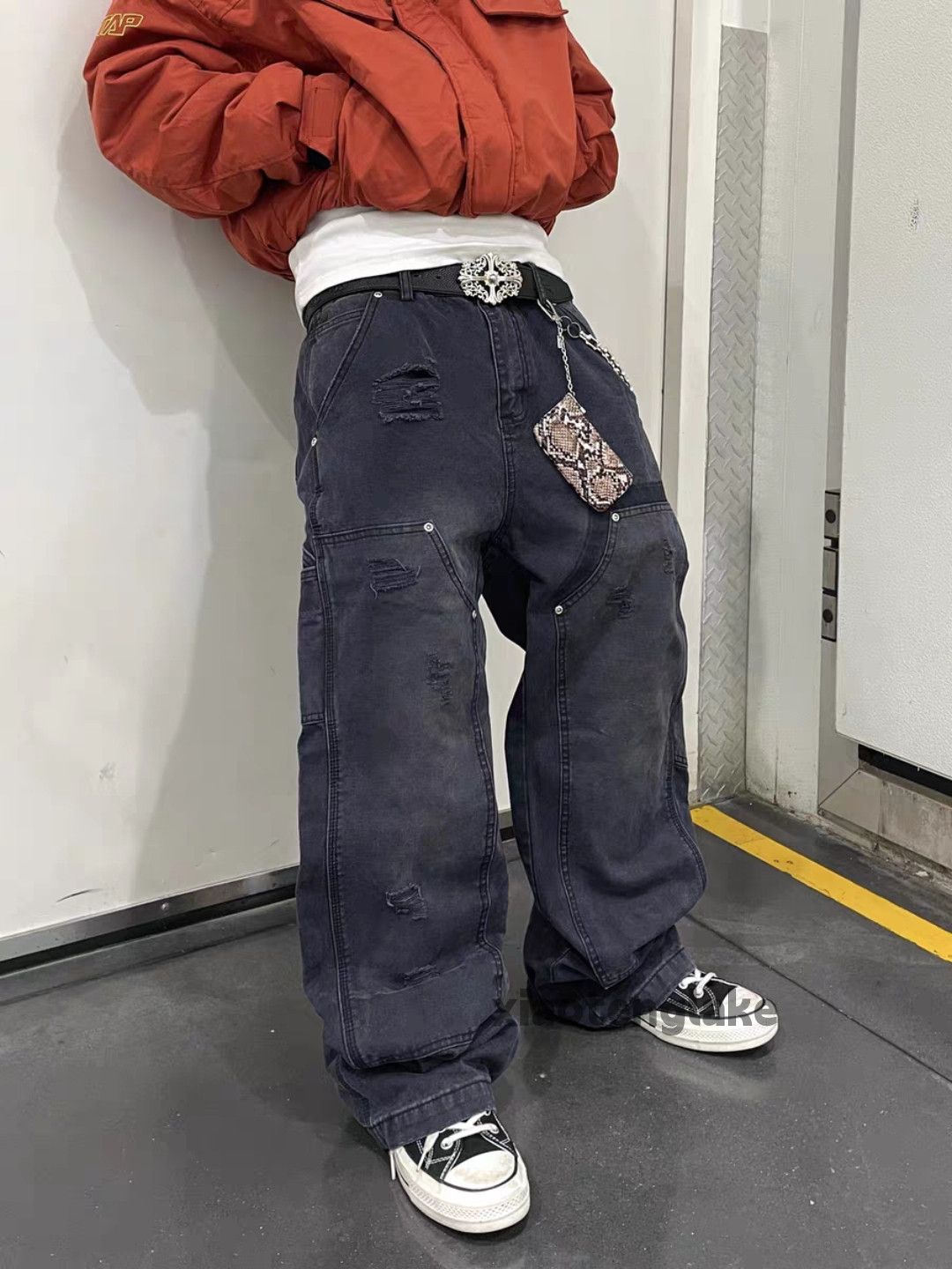 Vintage zx utility skate hiphop loose baggy carpenter cargo pants Size US 32 / EU 48 - 2 Thumbnail