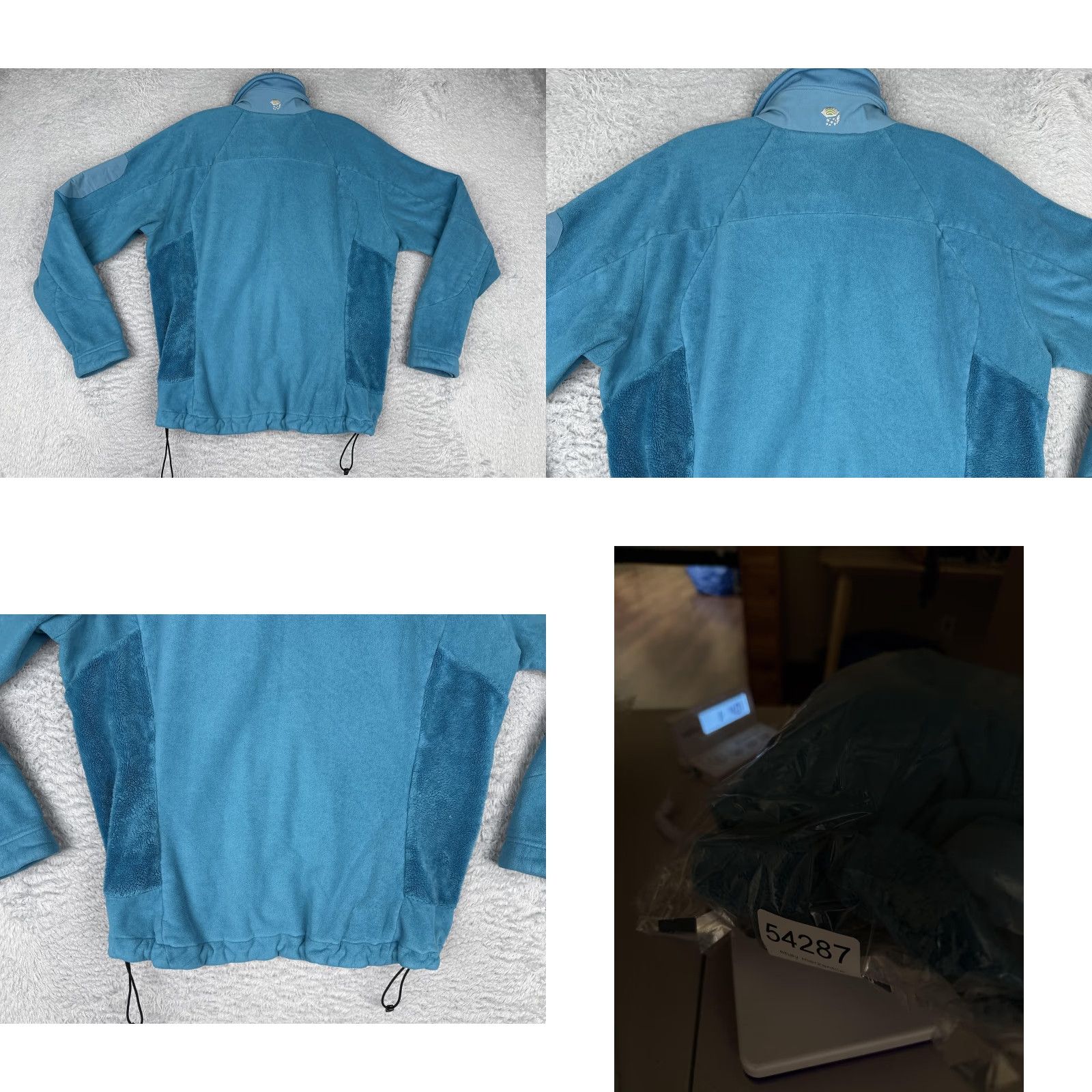 Mountain Hardwear Mountain Hardwear Fleece Jacket Womens Large Blue Full Zip Mock Neck Poly Hiking Size L / US 10 / IT 46 - 9 Thumbnail