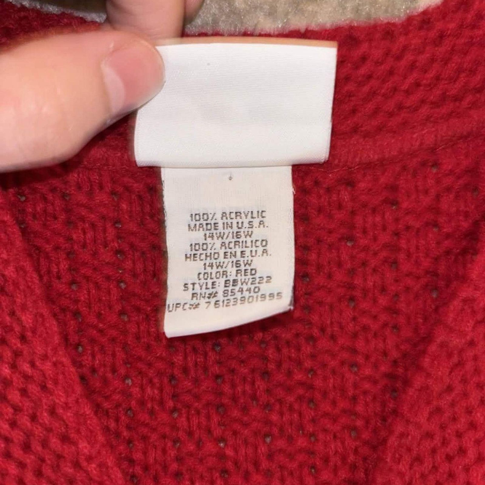 Vintage Vintage 90s Bobbie Brooks Cableknit Cardigan Knit Sweater Size L / US 10 / IT 46 - 4 Thumbnail
