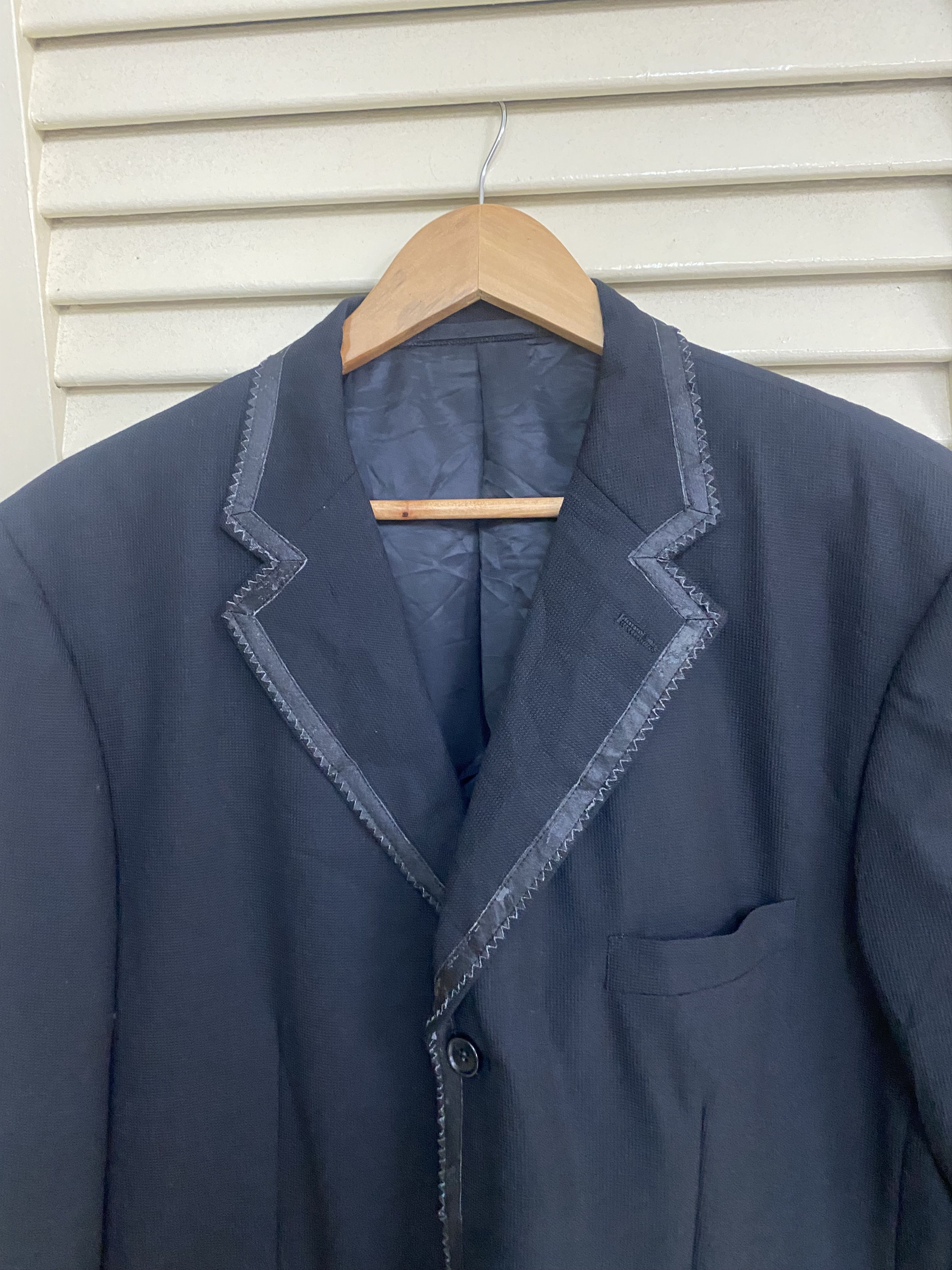 Issey Miyake Issey Miyake Contrast Stitch Single Breasted Blazer Size 44L - 3 Thumbnail