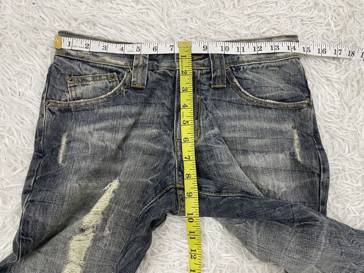 semanticdesign Distress Design Wreck Line Semanticdesign Flair Jeans Pant Size 29" - 10 Thumbnail