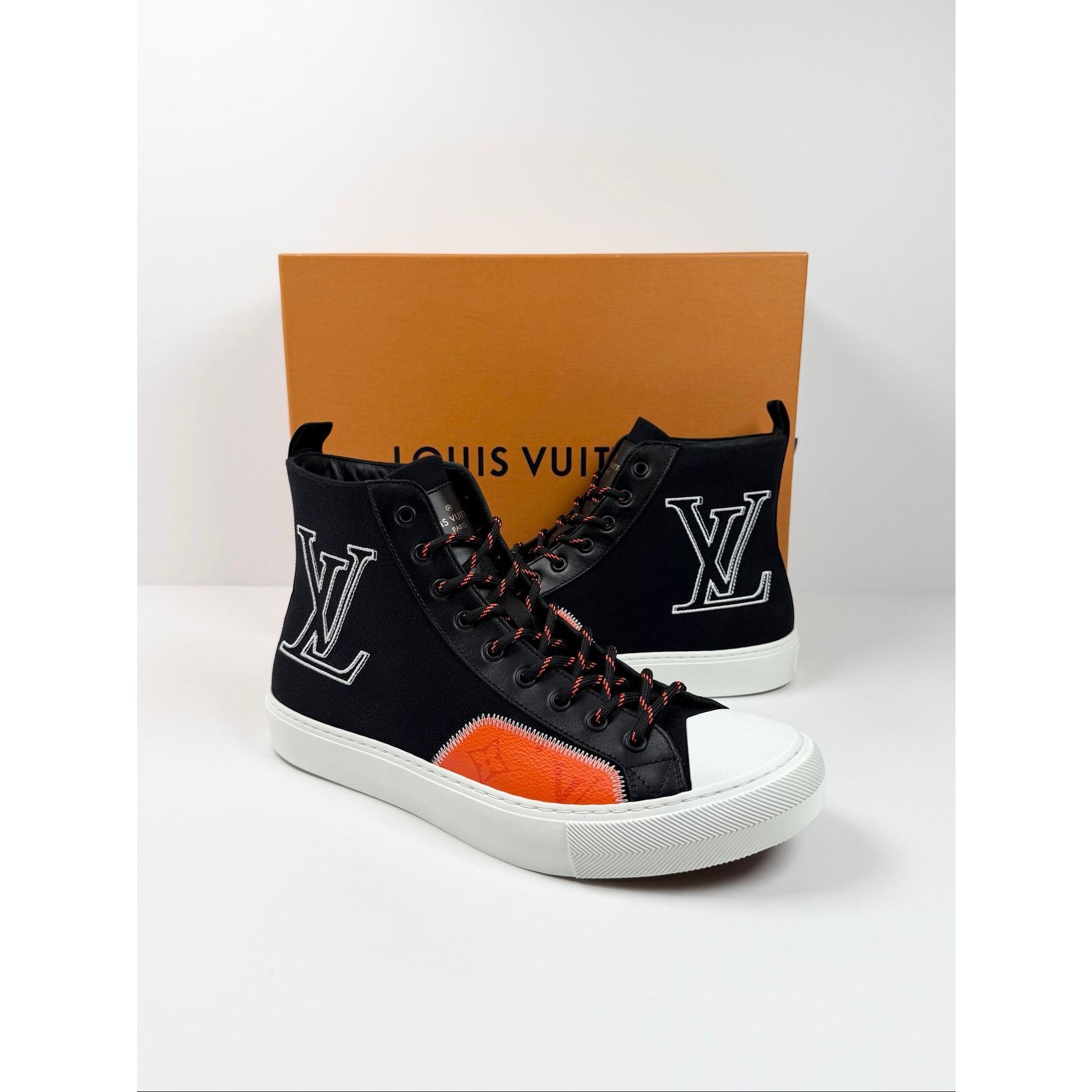 Louis Vuitton Size 8LV/9US - Louis Vuitton Tattoo High Black Orange NEW Size US 9 / EU 42 - 2 Thumbnail