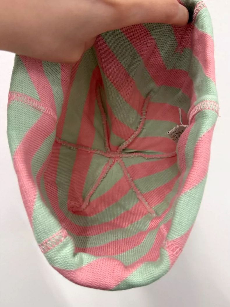Vivienne Westwood Vivienne Westwood Pink and green striped Saturn knit cap Size ONE SIZE - 7 Thumbnail